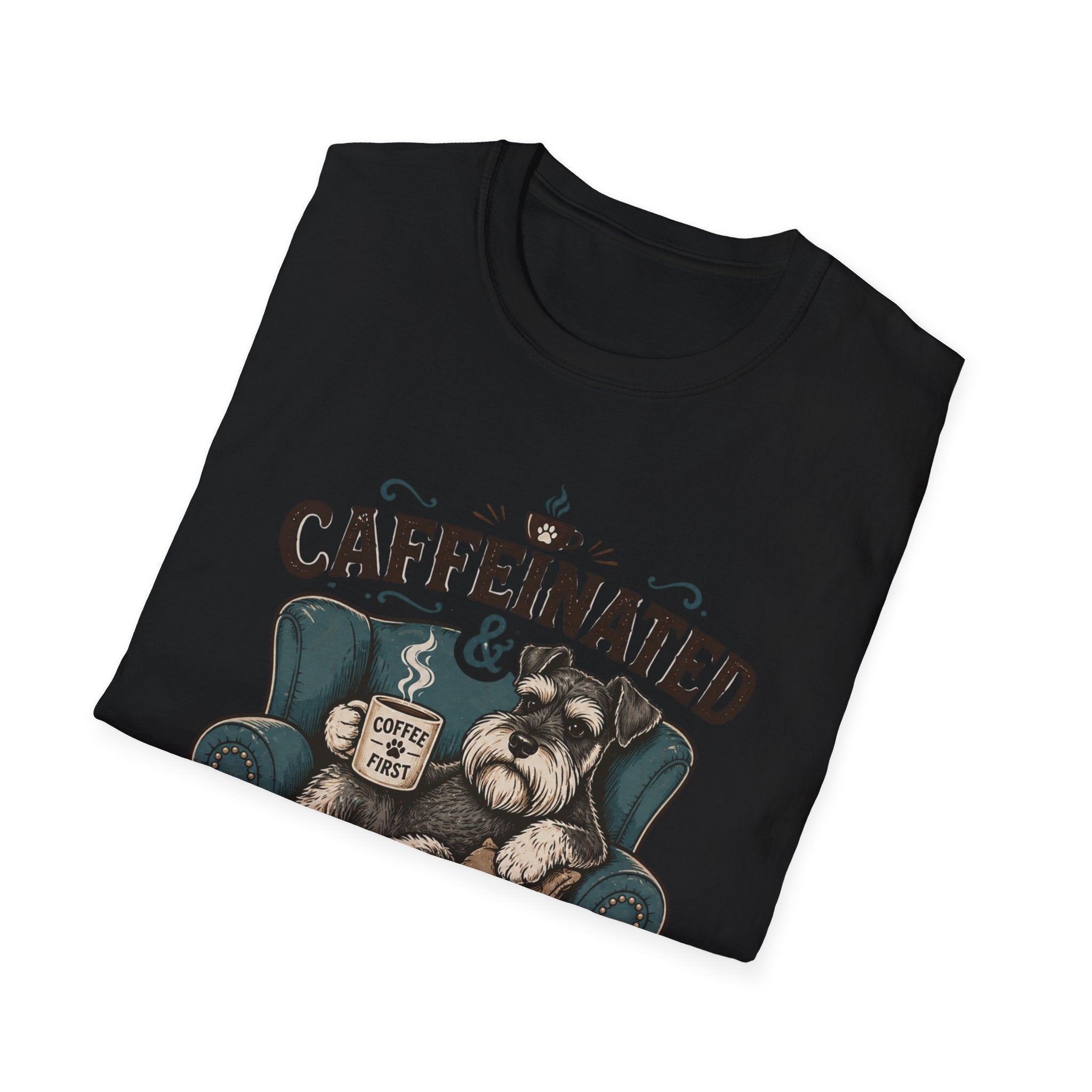 Caffeinated & Schnauzer-Obsessed T-Shirt