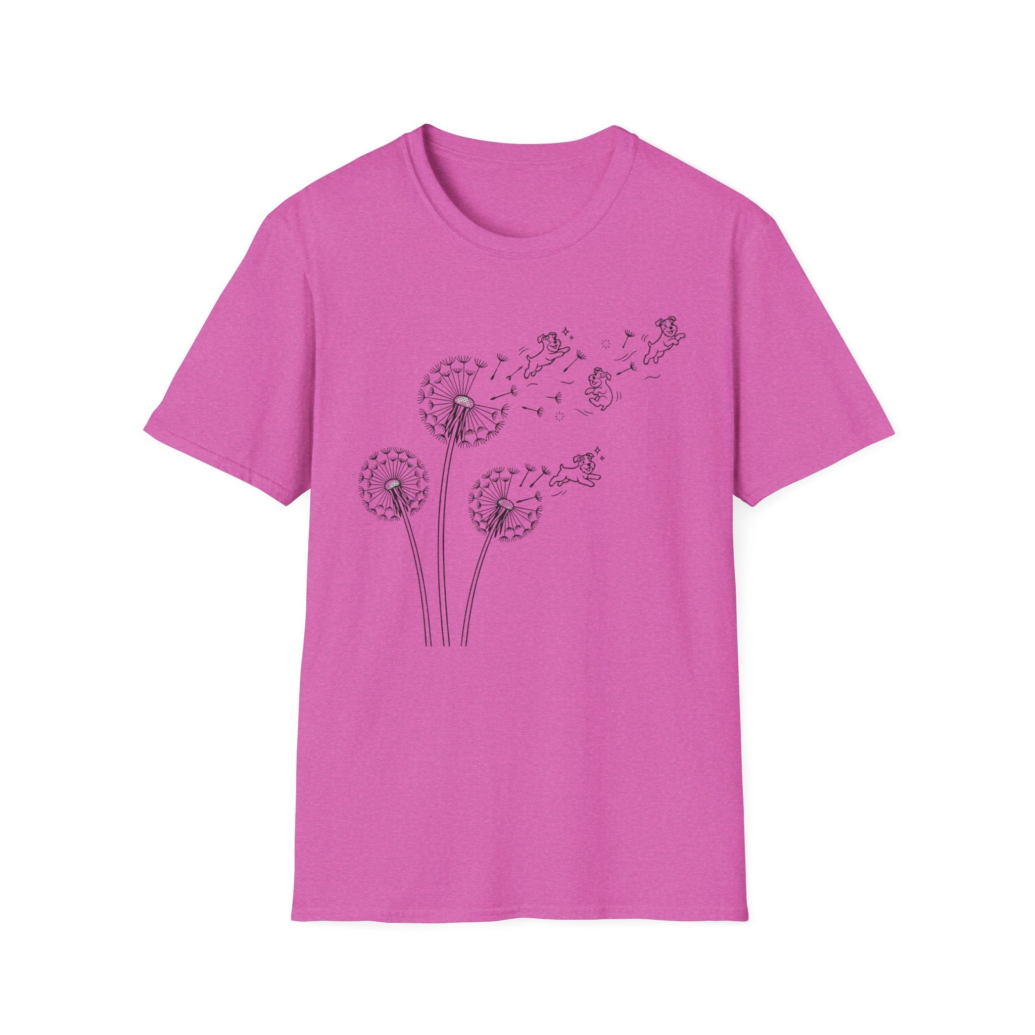 Dandelion Flight_BLACK T‑Shirt