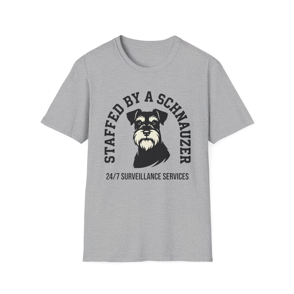 Staffed By A Schnauzer T-Shirt