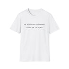 thinks he is a wolf_BLACK T-Shirt