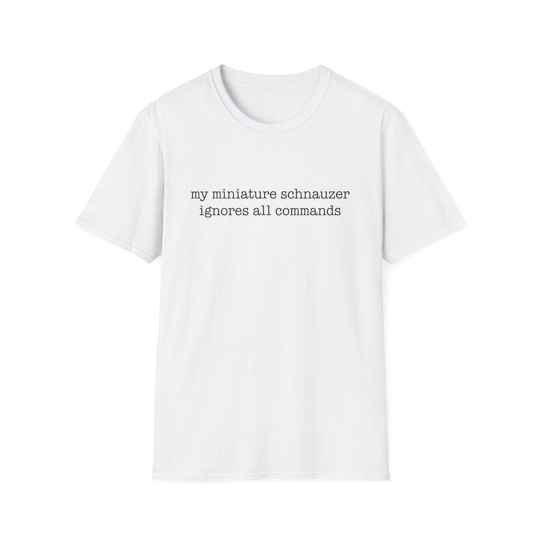 ignores all commands_BLACK T‑Shirt
