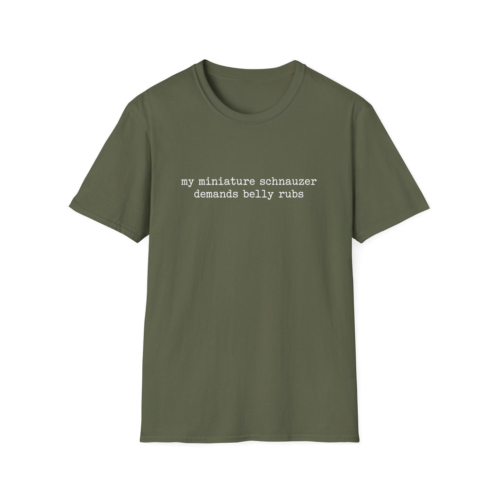demands belly rubs_WHITE T-Shirt