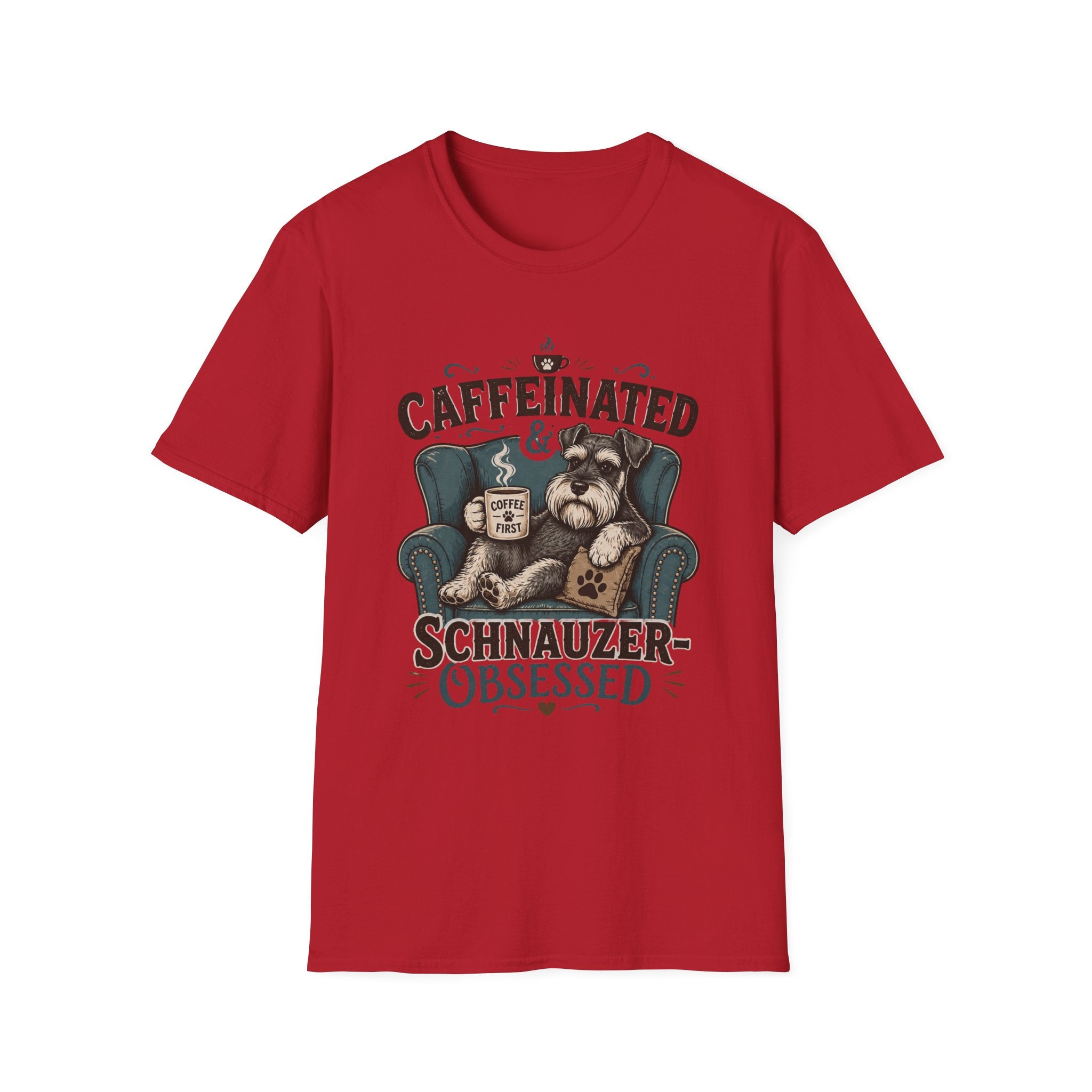 Caffeinated & Schnauzer-Obsessed T-Shirt