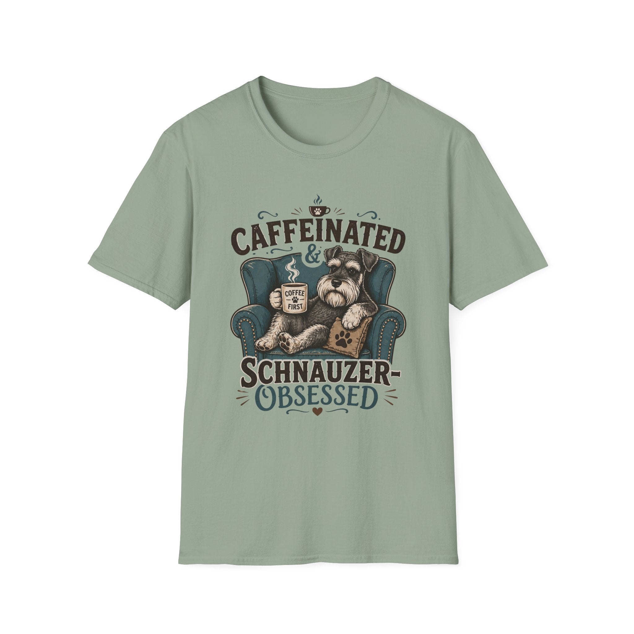 Caffeinated & Schnauzer-Obsessed T-Shirt