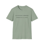thinks he is a wolf_BLACK T-Shirt