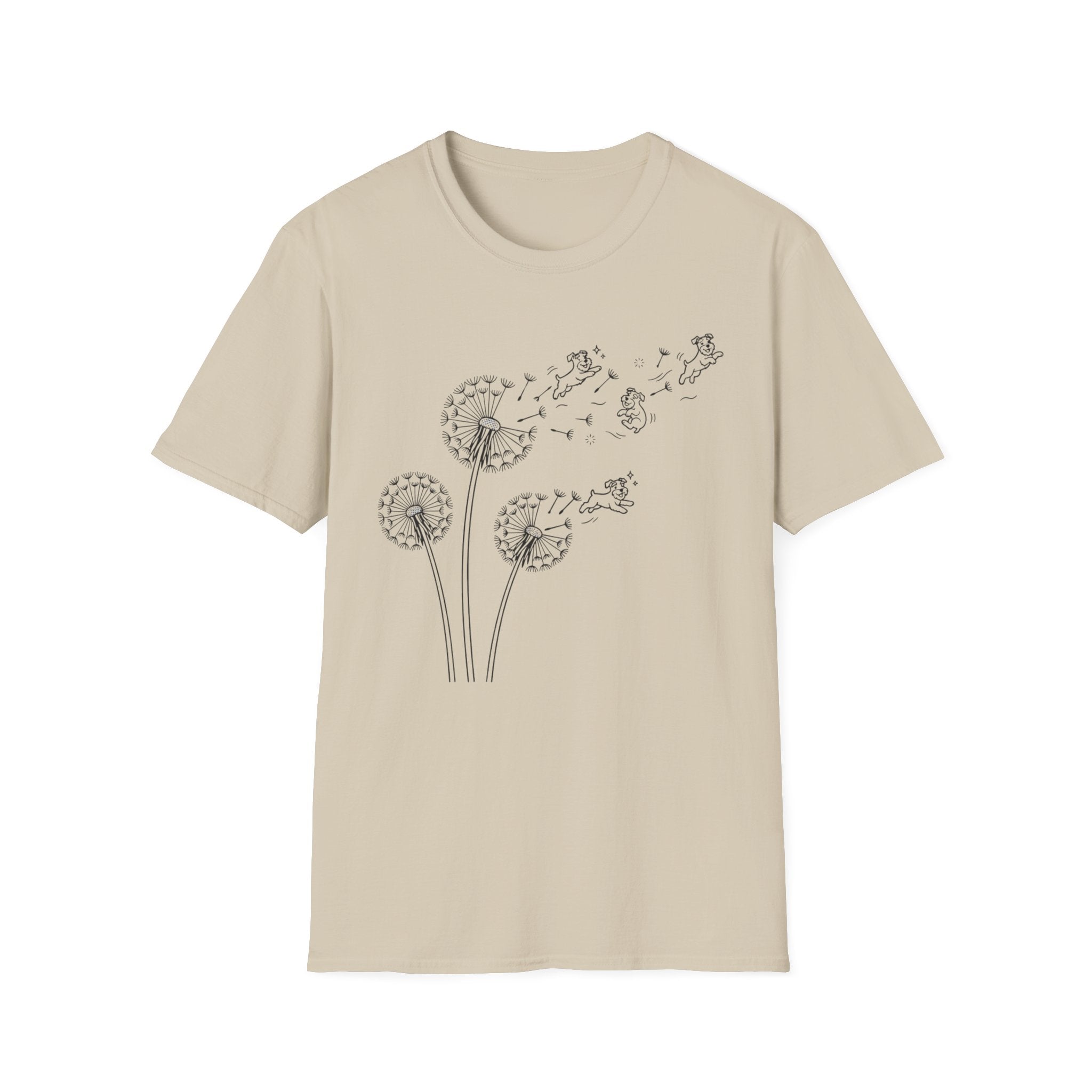 Dandelion Flight_BLACK T‑Shirt