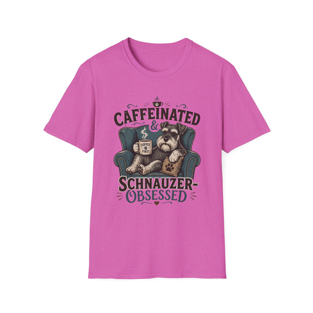 Caffeinated & Schnauzer-Obsessed T-Shirt