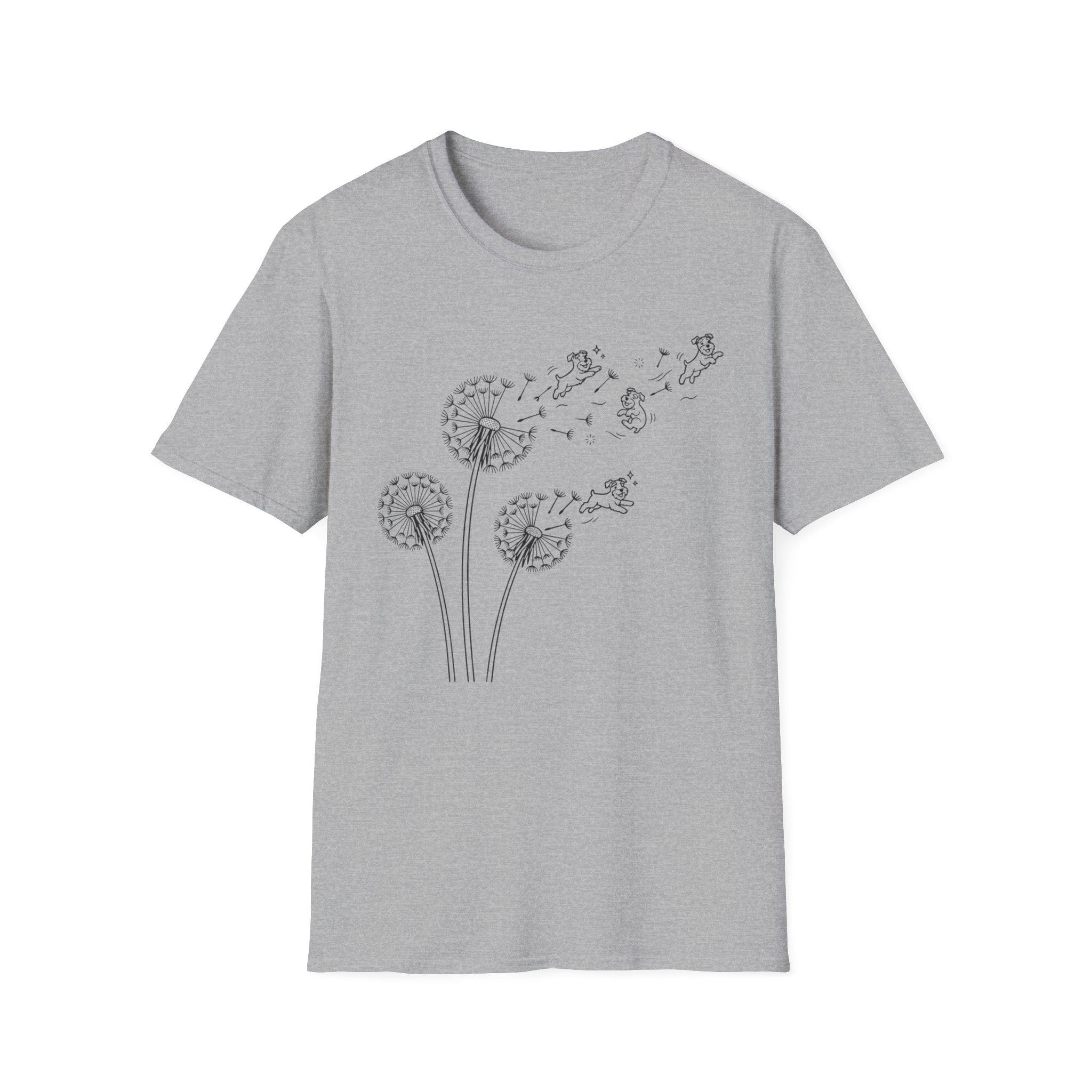 Dandelion Flight_BLACK T‑Shirt