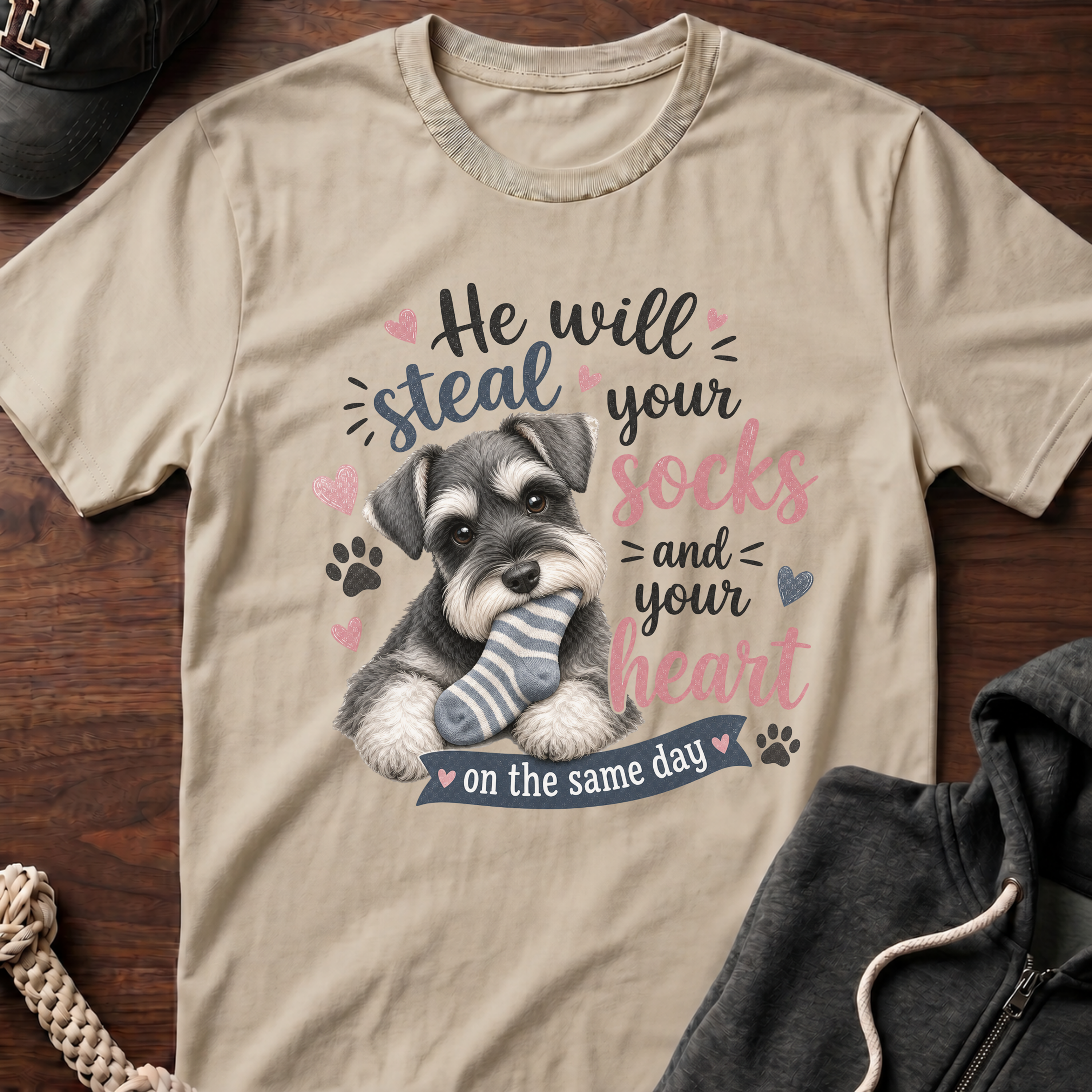 He will steal your socks T-Shirt