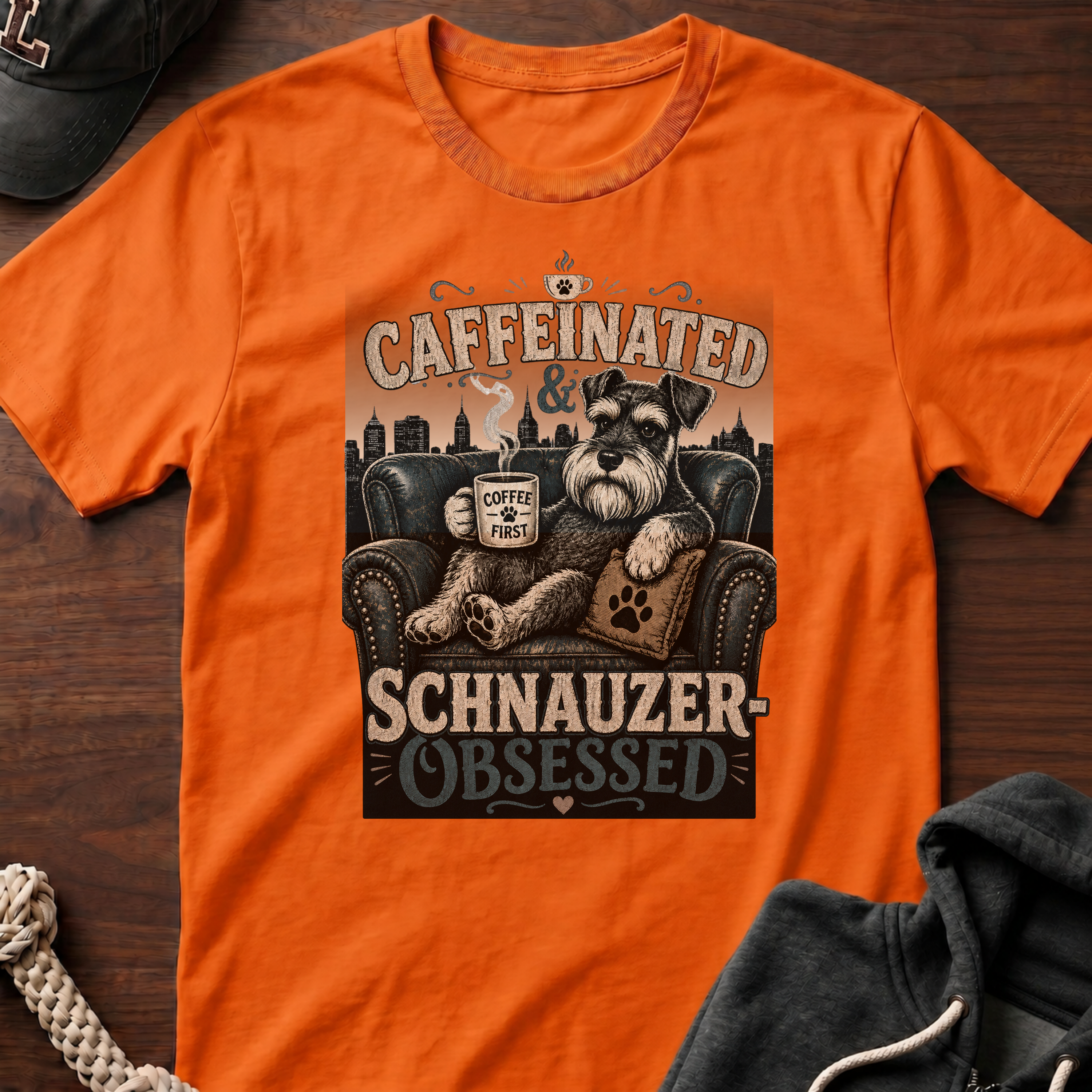 Caffeinated and Obsessed City T-Shirt