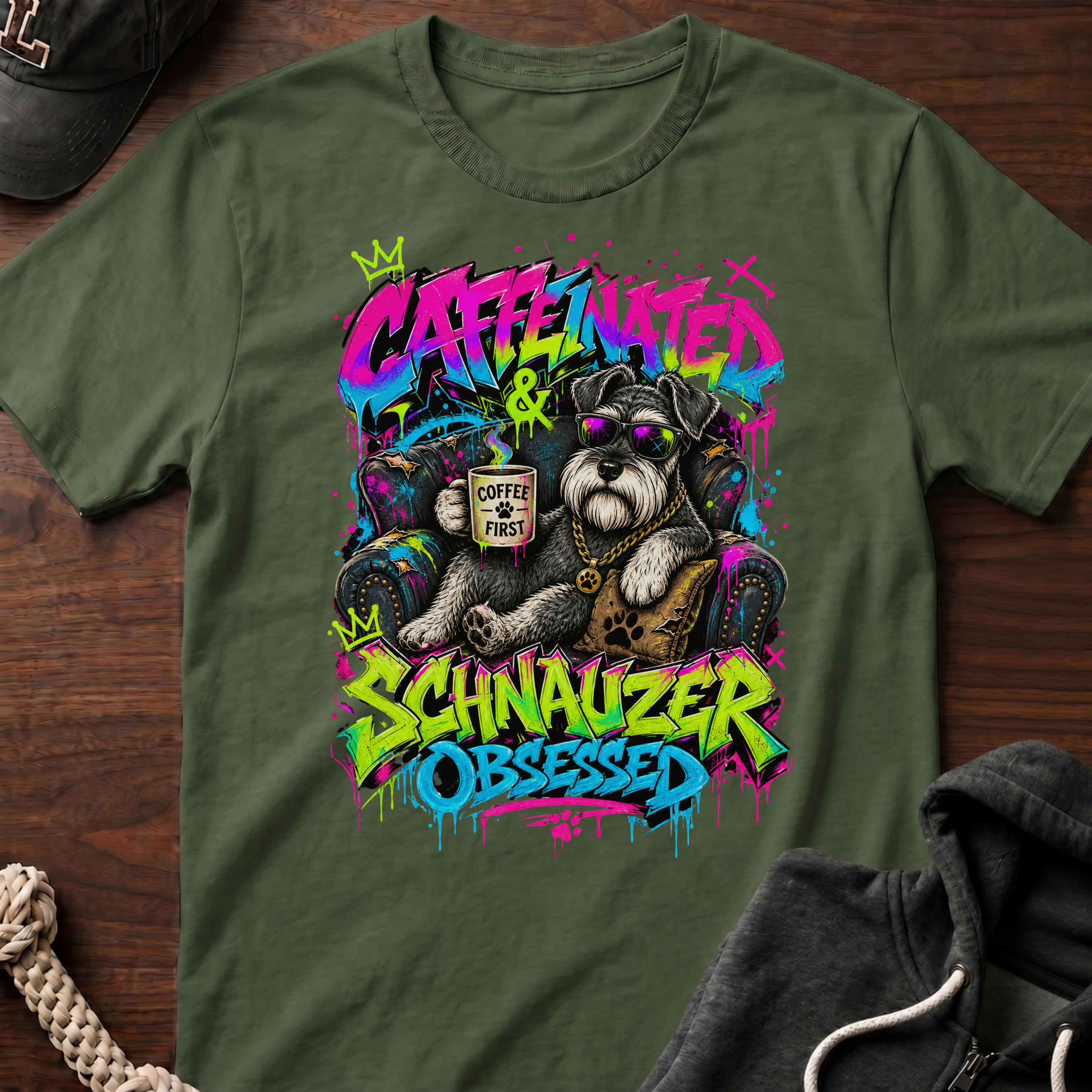 Caffeinated Tagged T-Shirt
