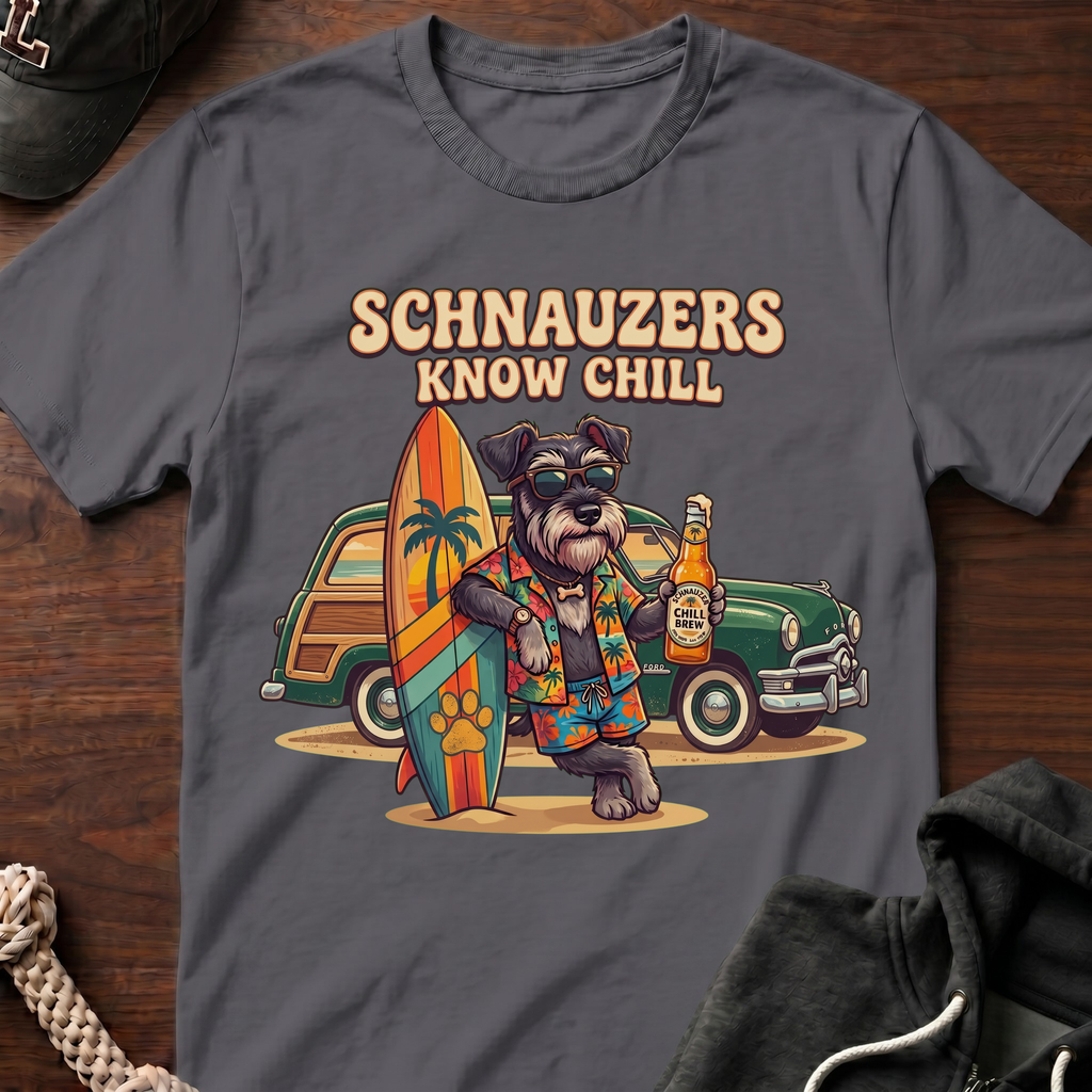Schnauzers Know Chill Woody T-Shirt