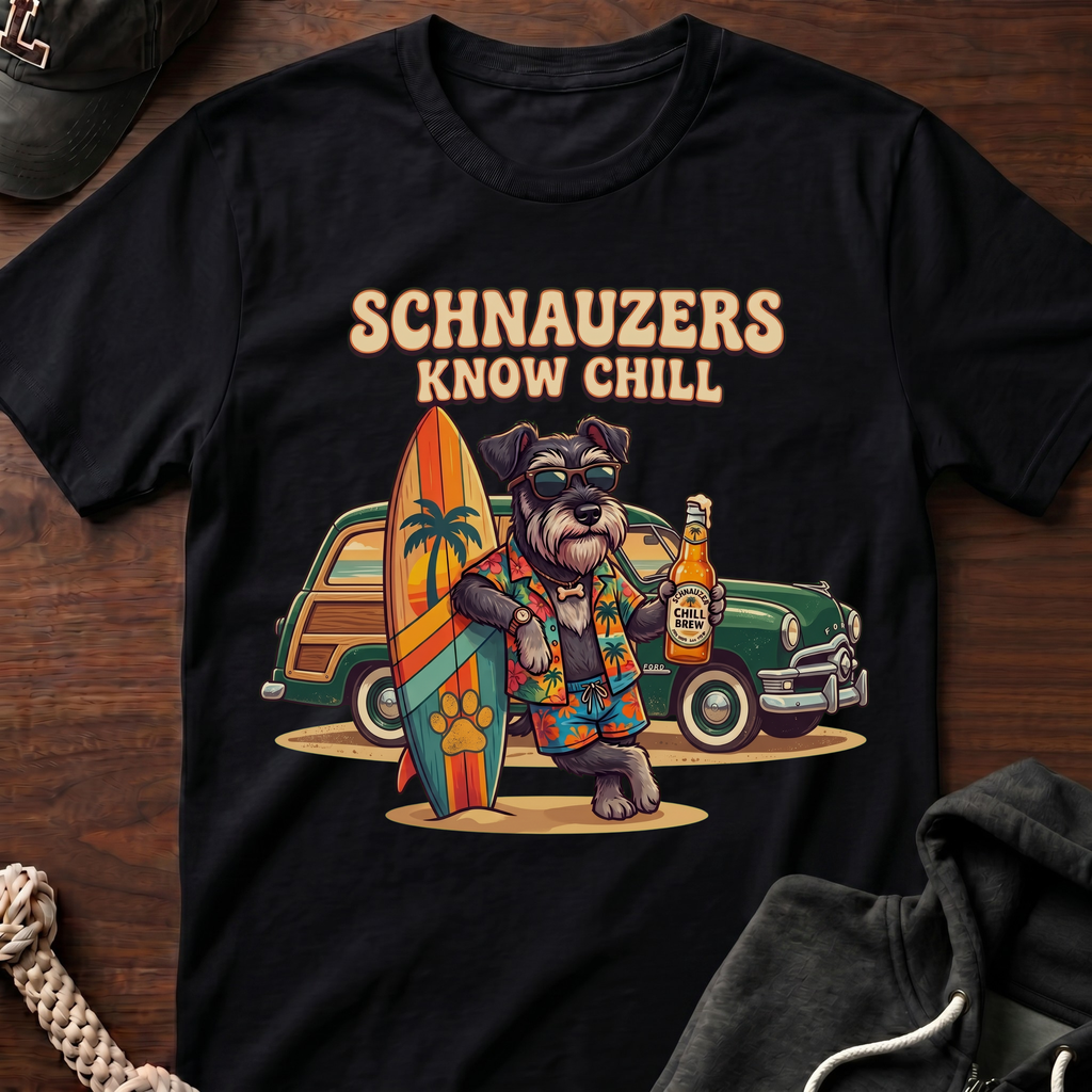 Schnauzers Know Chill Woody T-Shirt