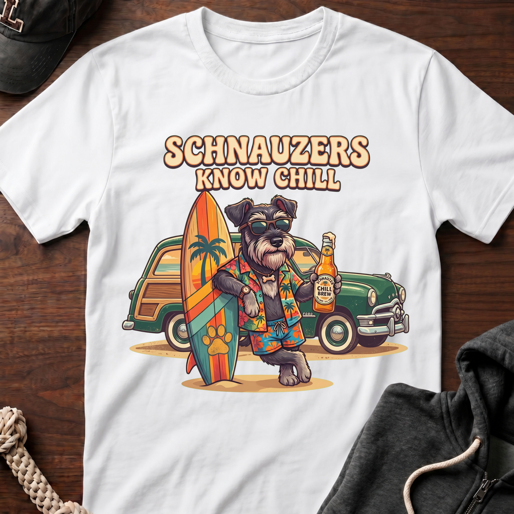 Schnauzers Know Chill Woody T-Shirt