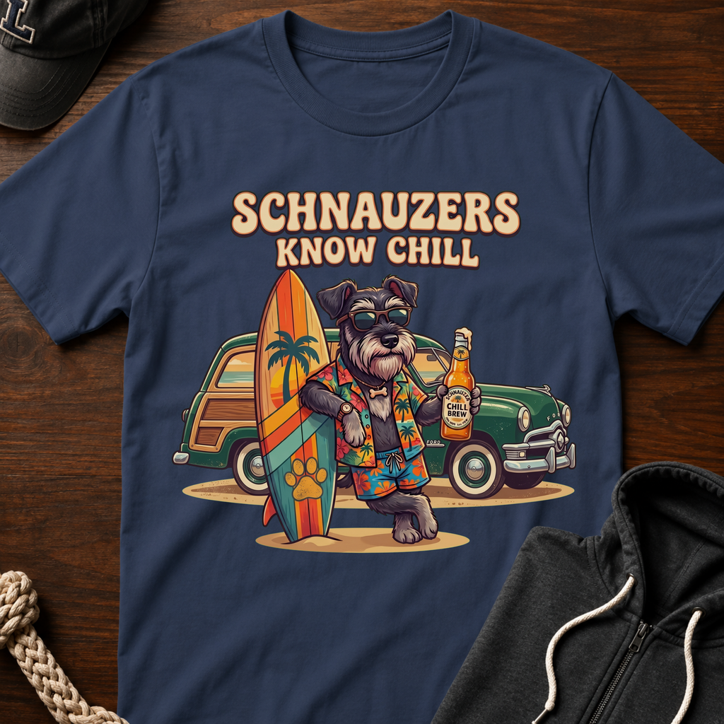 Schnauzers Know Chill Woody T-Shirt