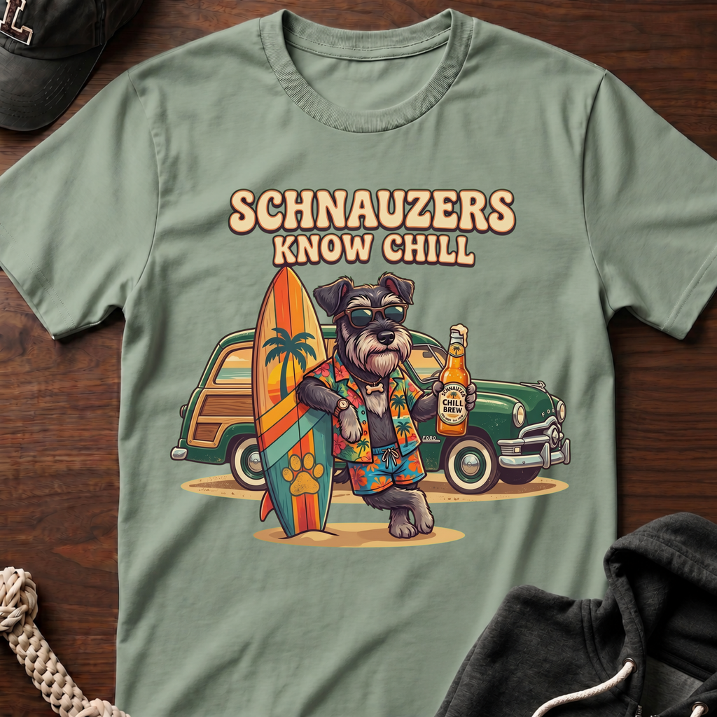 Schnauzers Know Chill Woody T-Shirt