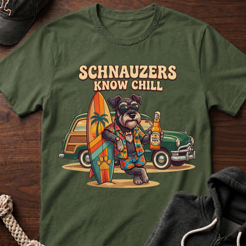 Schnauzers Know Chill Woody T-Shirt