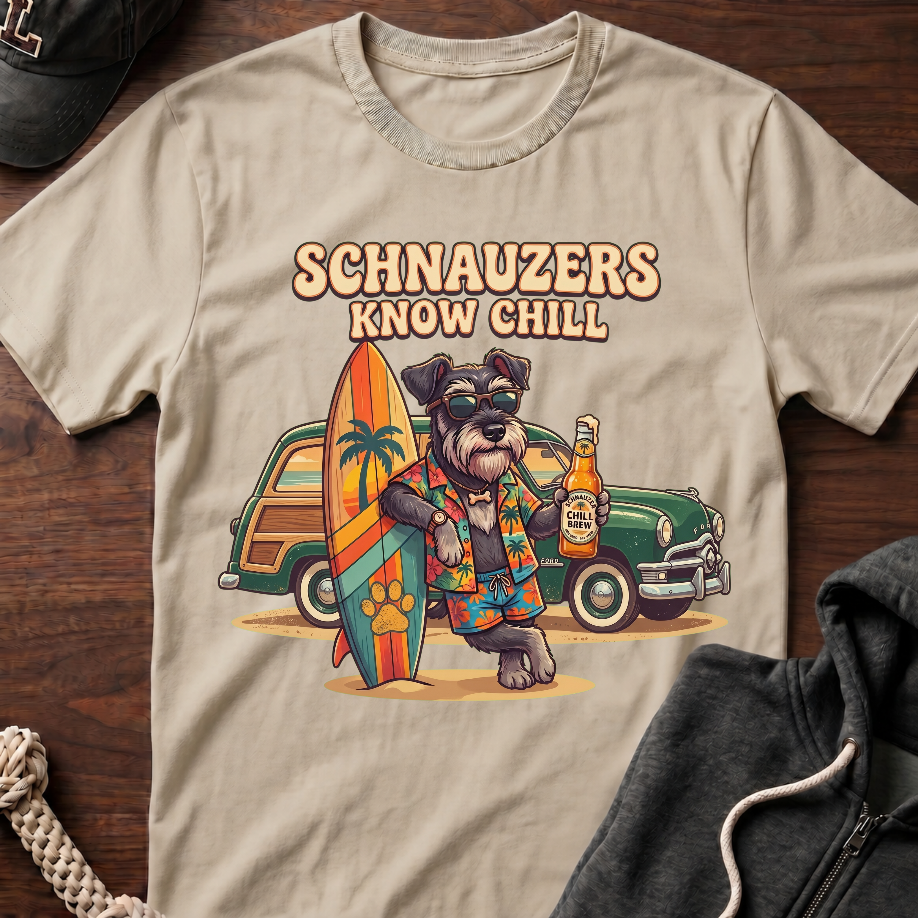 Schnauzers Know Chill Woody T-Shirt