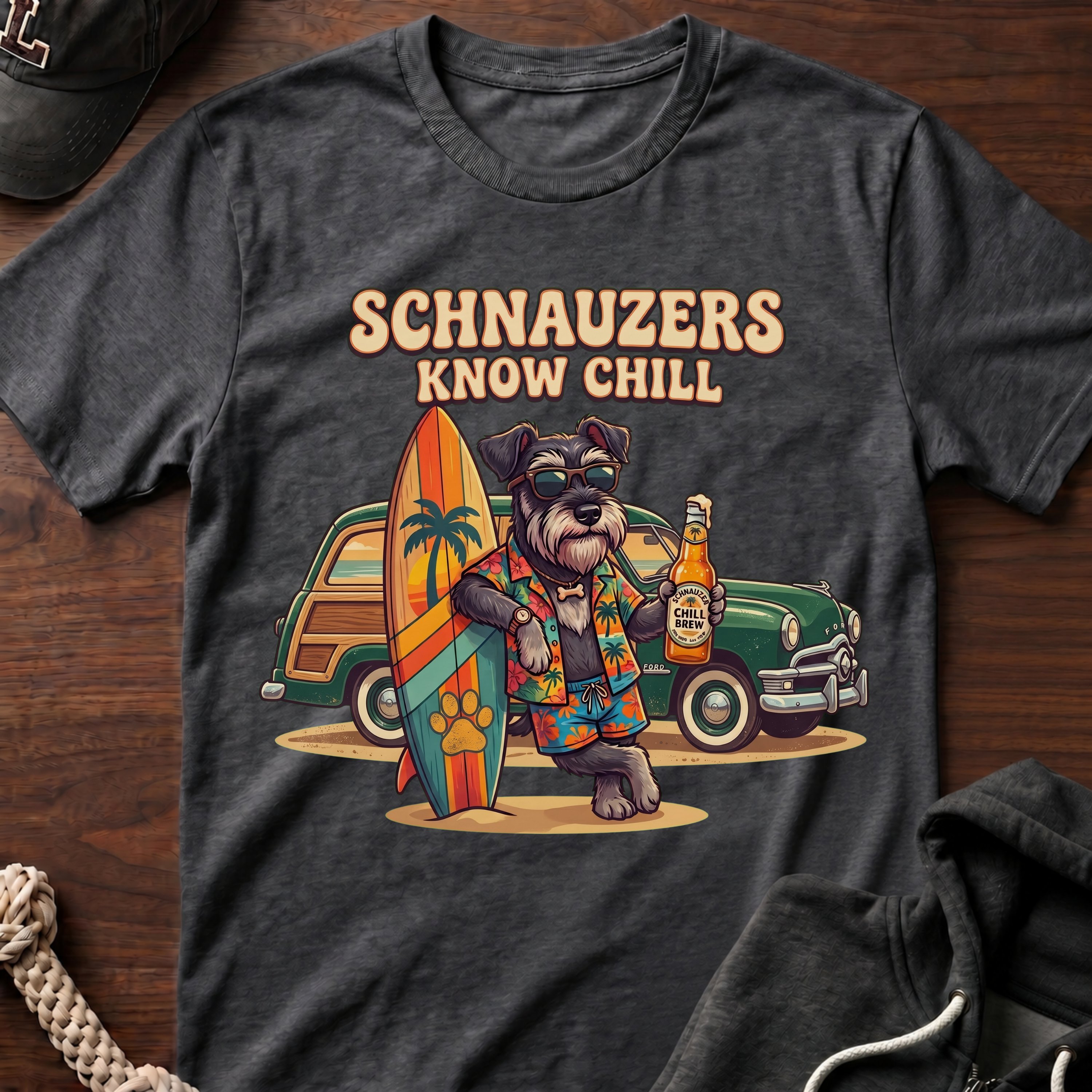 Schnauzers Know Chill Woody T-Shirt