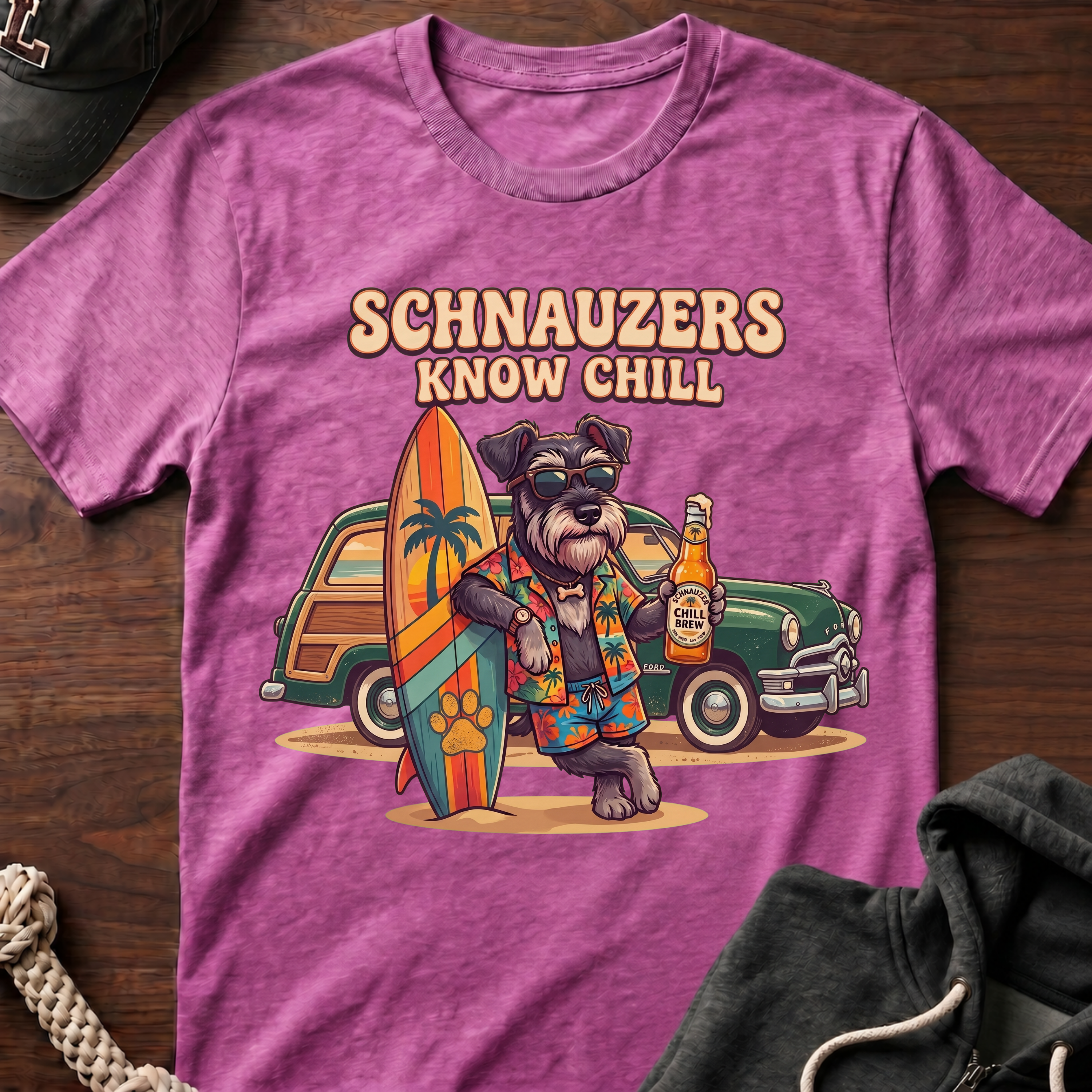 Schnauzers Know Chill Woody T-Shirt