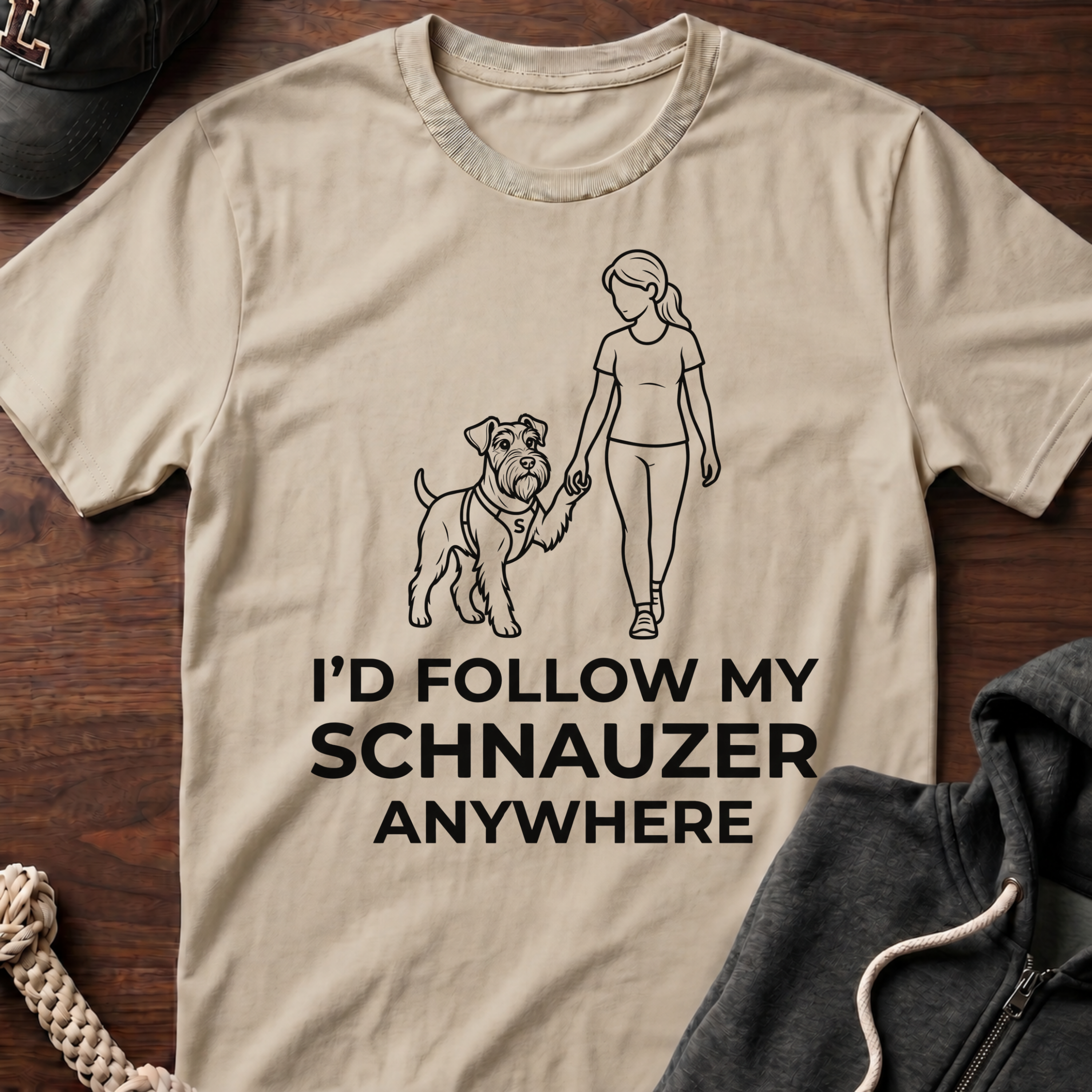 I'd Follow My Schnauzer Anywhere T-Shirt