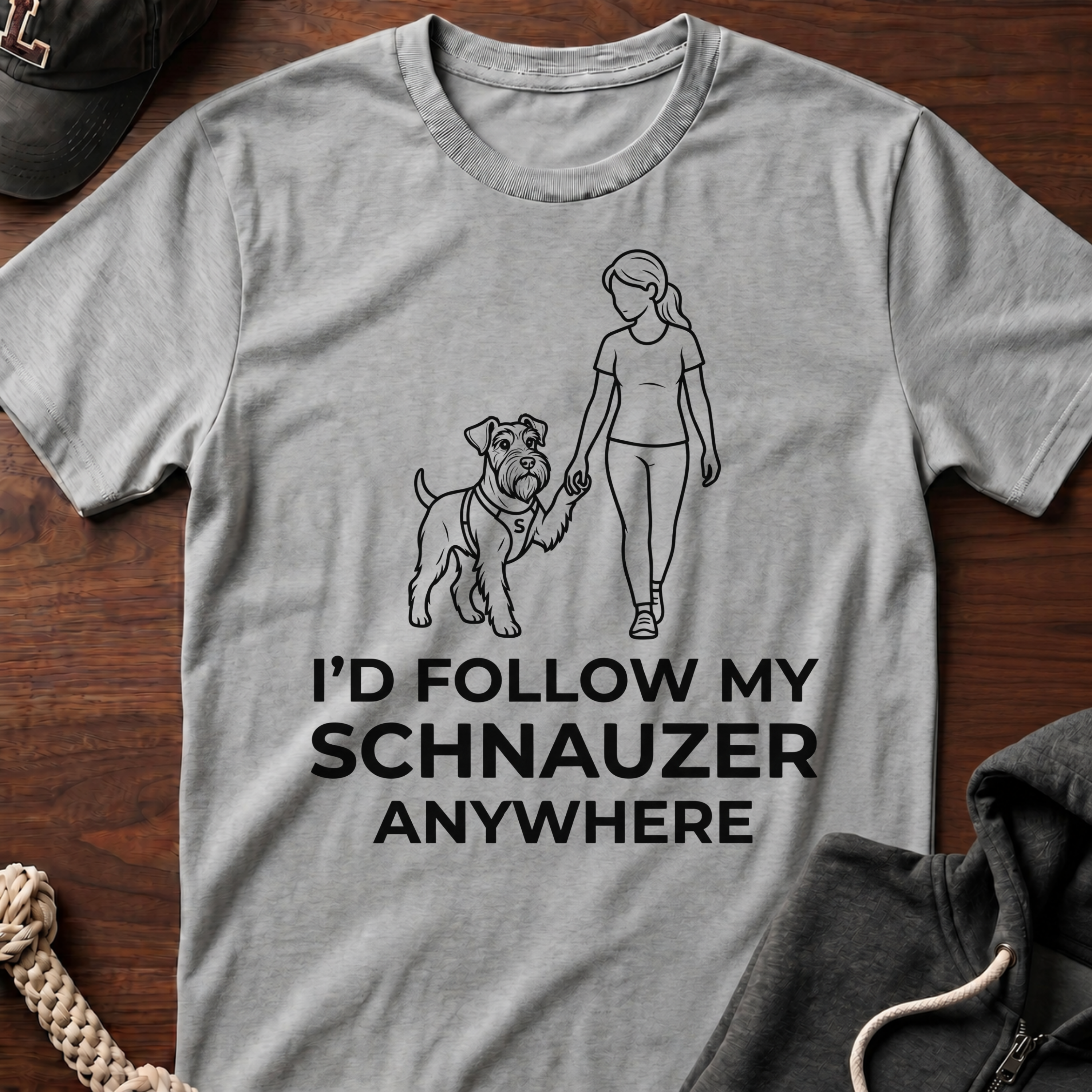 I'd Follow My Schnauzer Anywhere T-Shirt