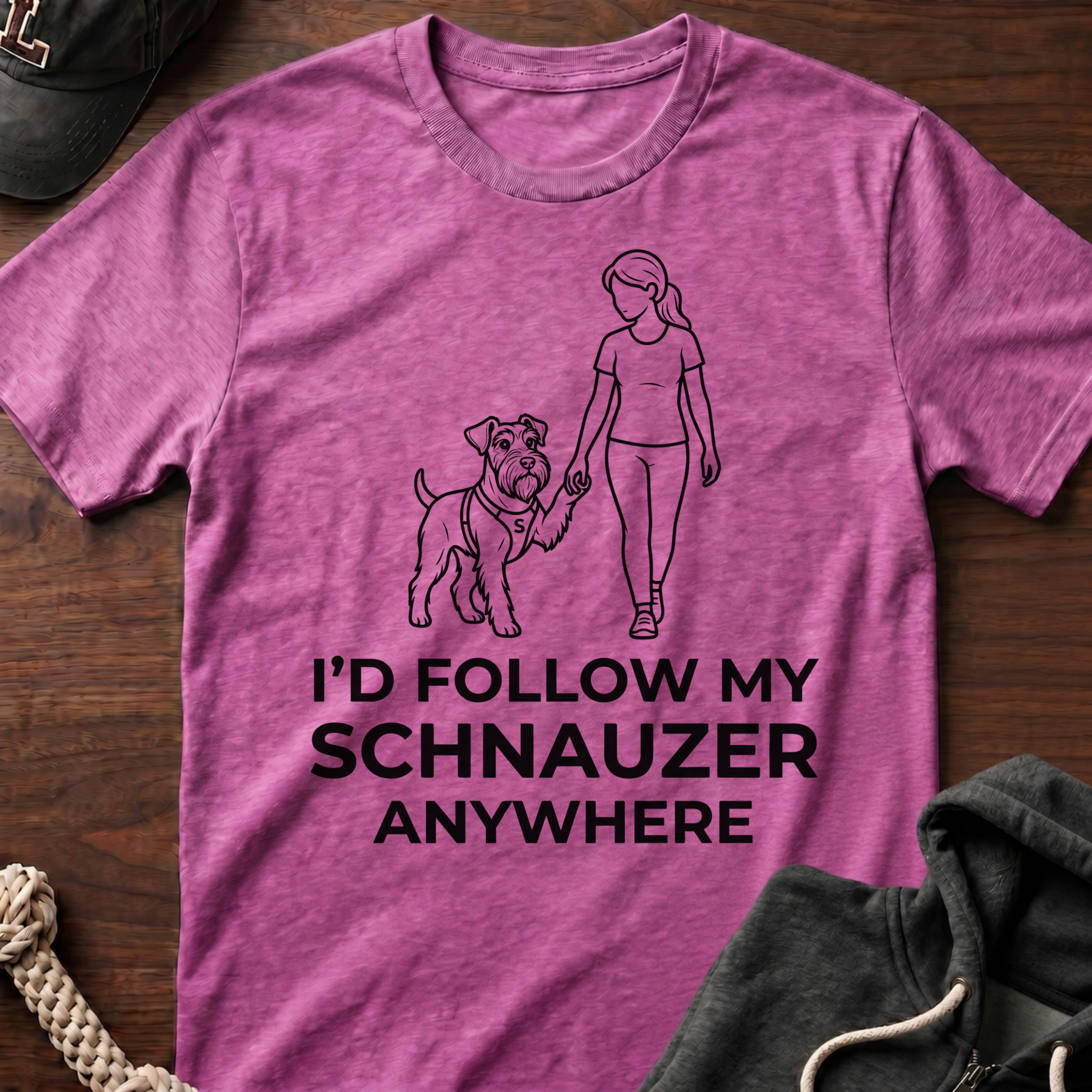 I'd Follow My Schnauzer Anywhere T-Shirt