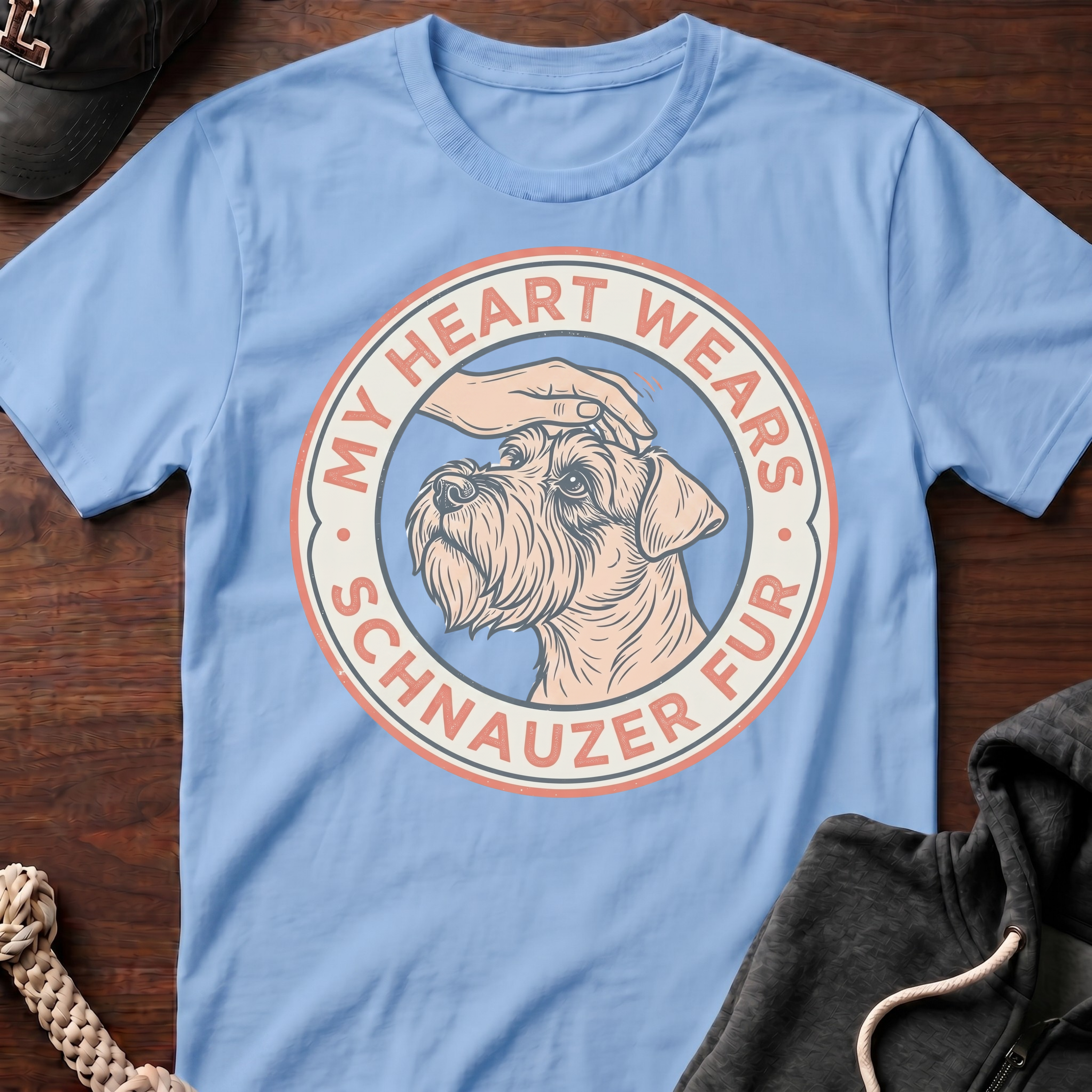 My Heart Wears Schnauzer Fur T-Shirt