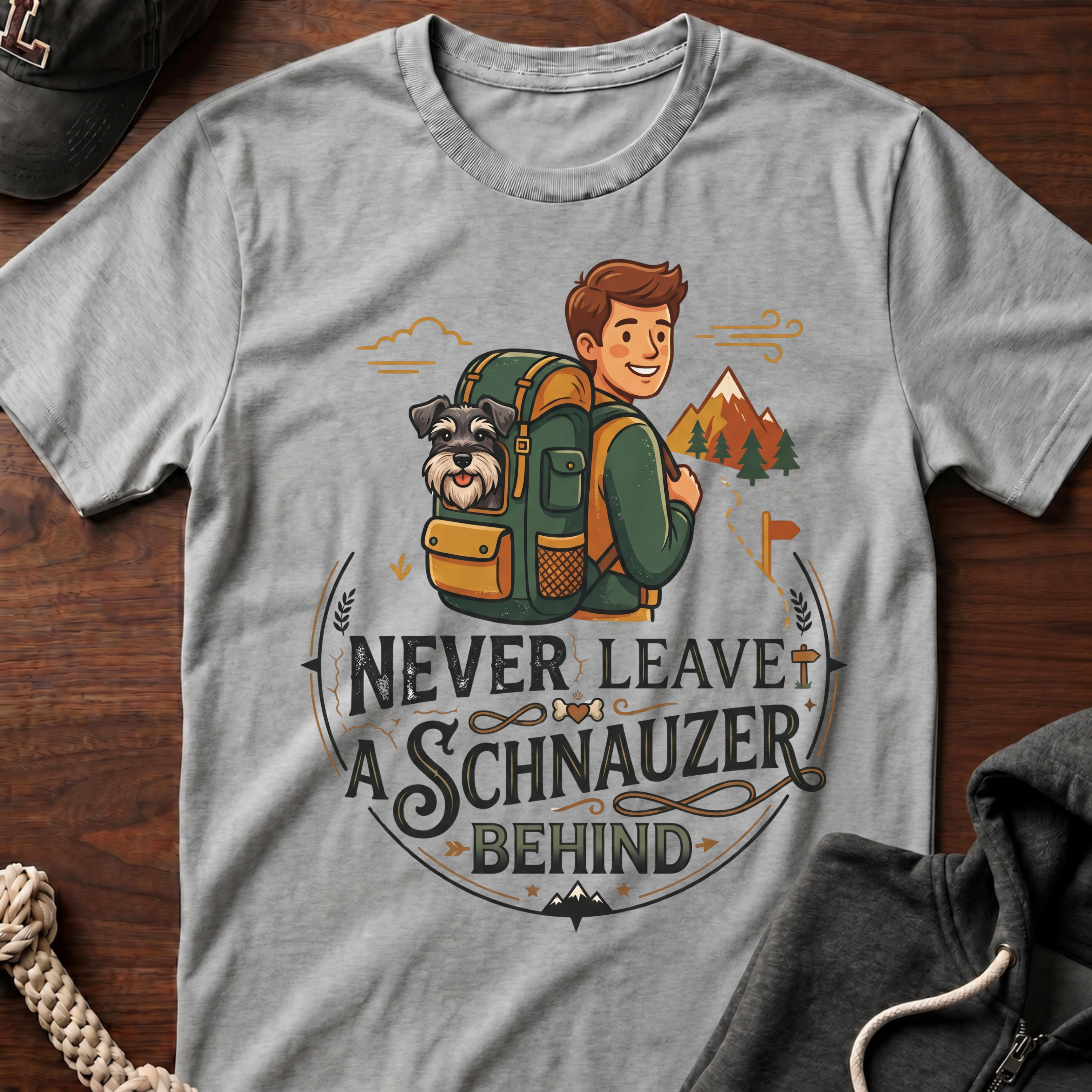 Never Leave A Schnauzer Behind T-Shirt