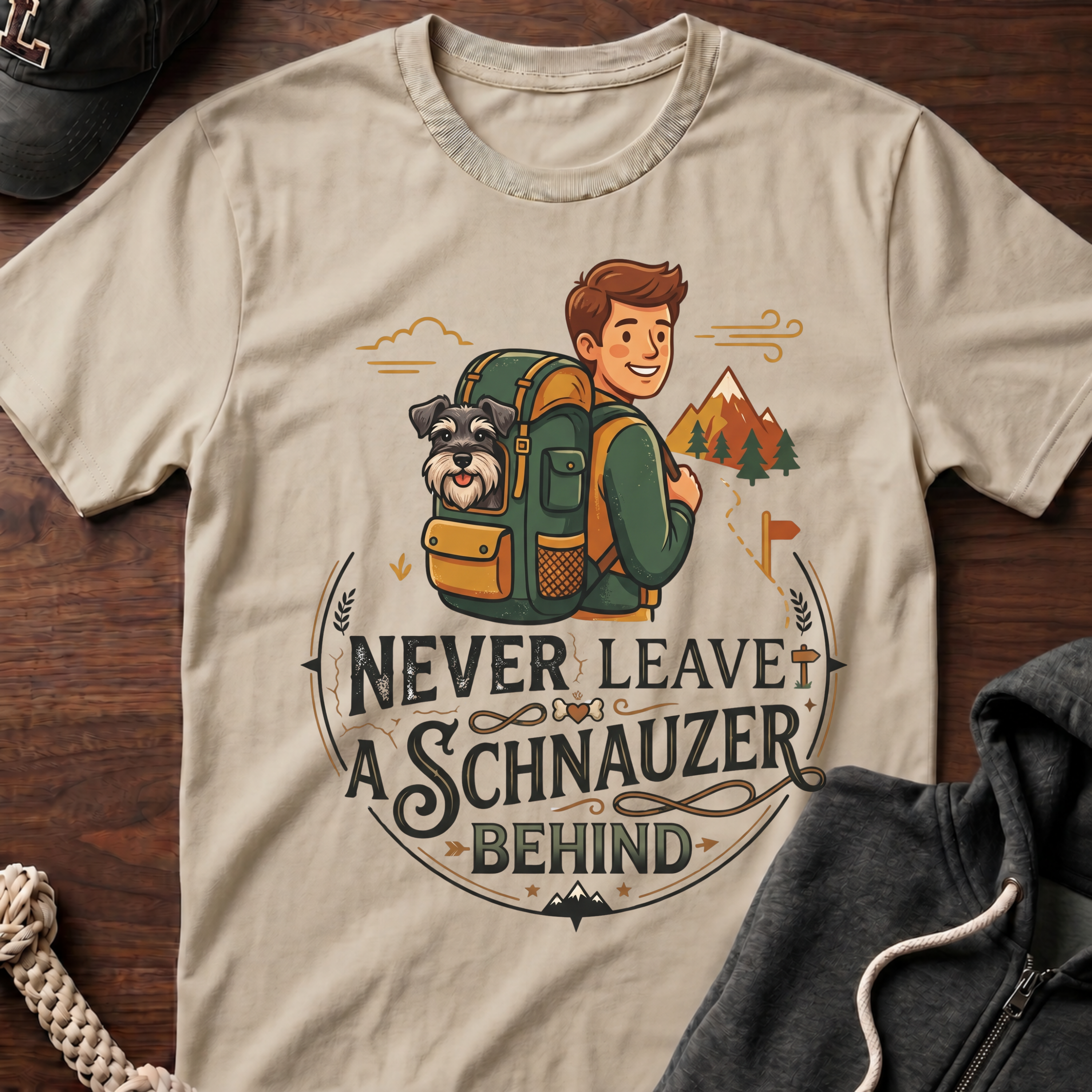 Never Leave A Schnauzer Behind T-Shirt