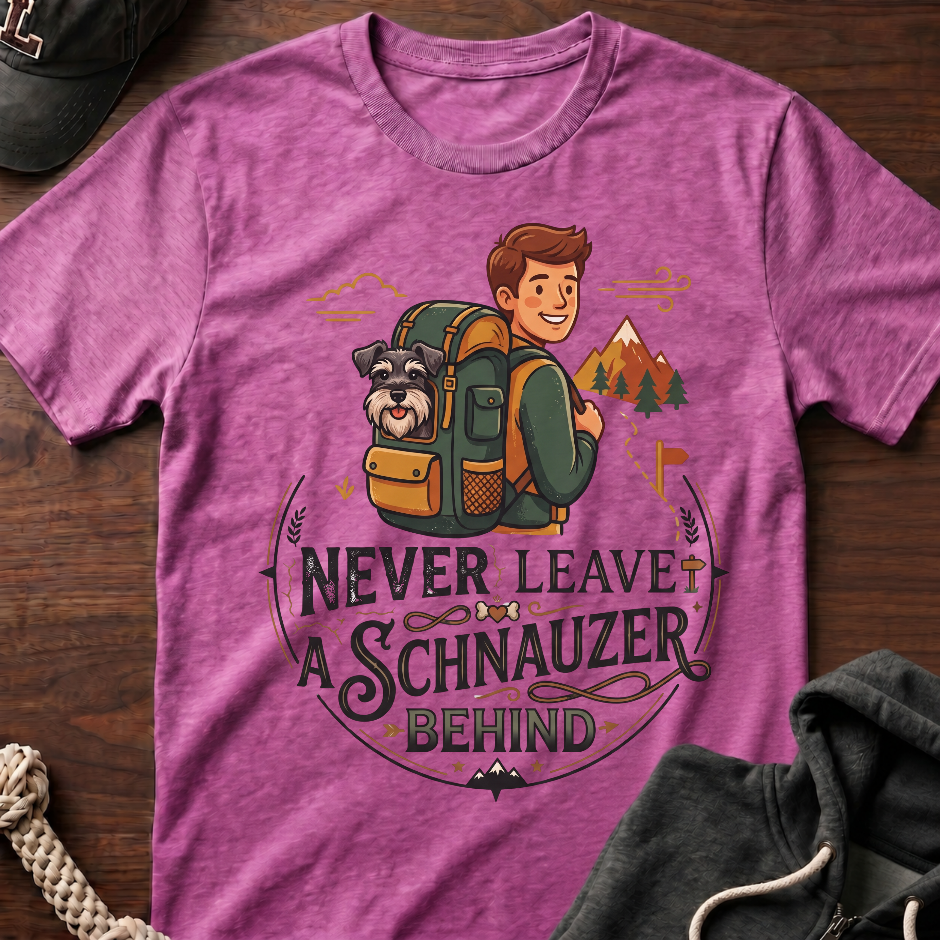 Never Leave A Schnauzer Behind T-Shirt