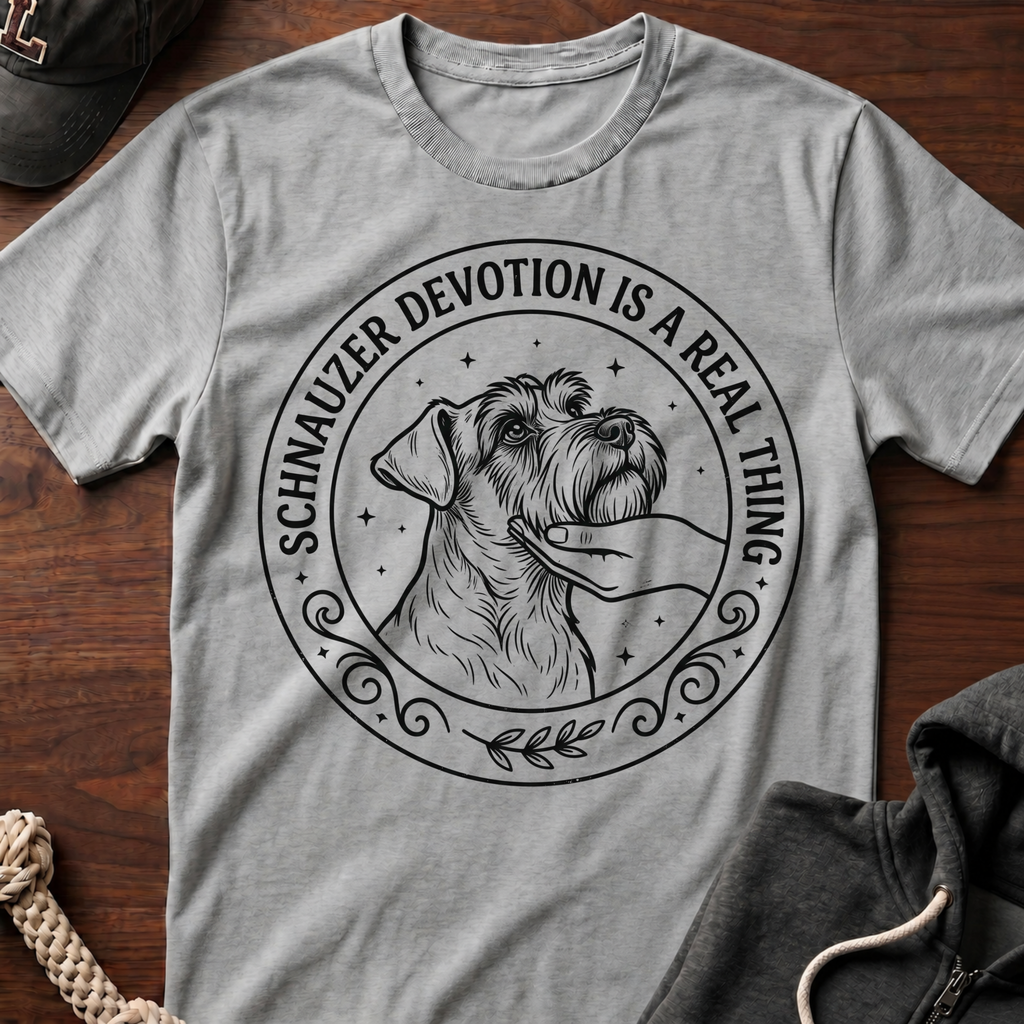 Schnauzer Devotion Is A Real Thing T-Shirt