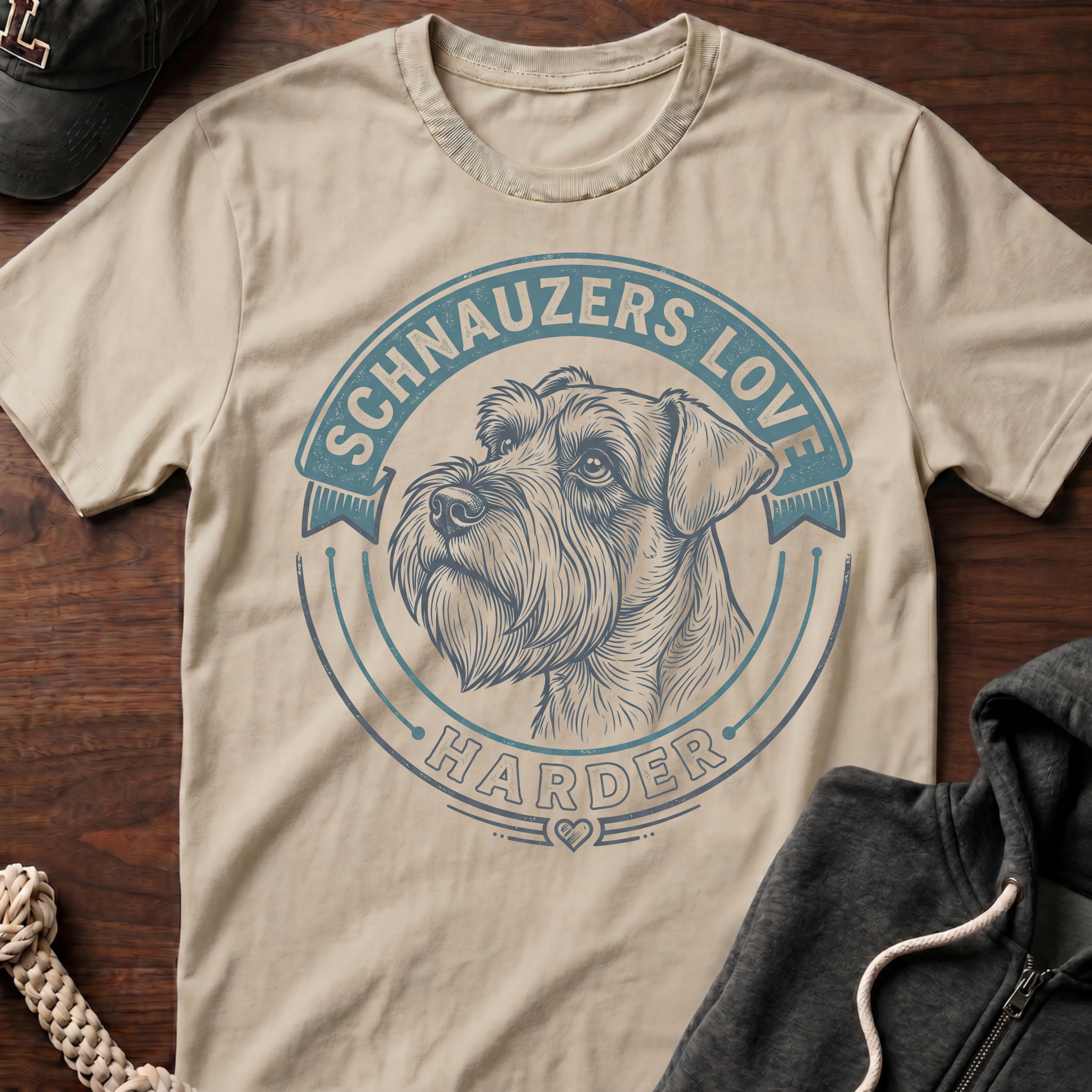 Schnauzers Love Harder T-Shirt