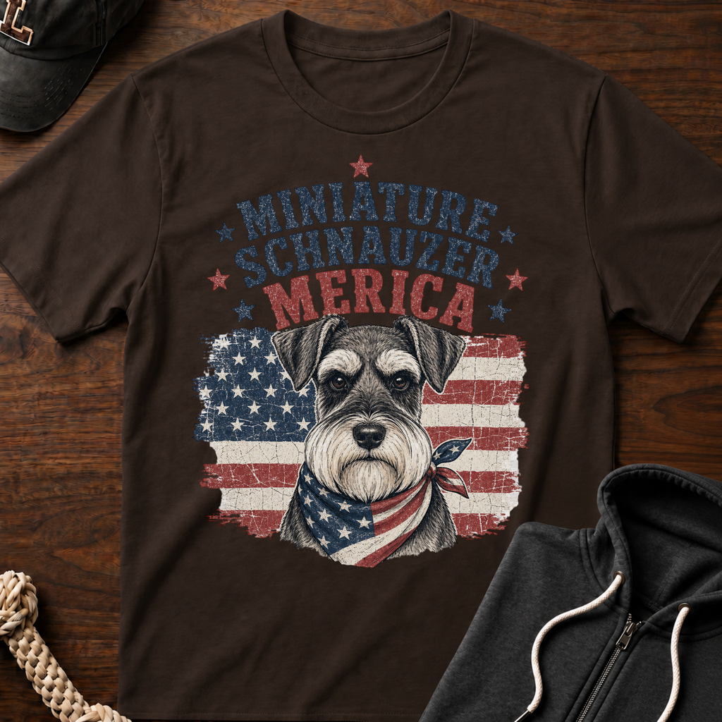 Patriotic Schnauzer T-Shirt