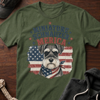 Patriotic Schnauzer T-Shirt