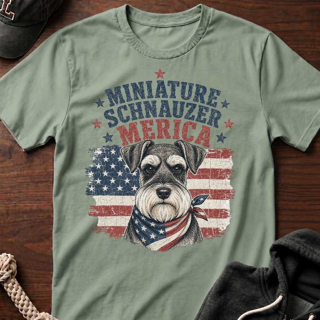 Patriotic Schnauzer T-Shirt
