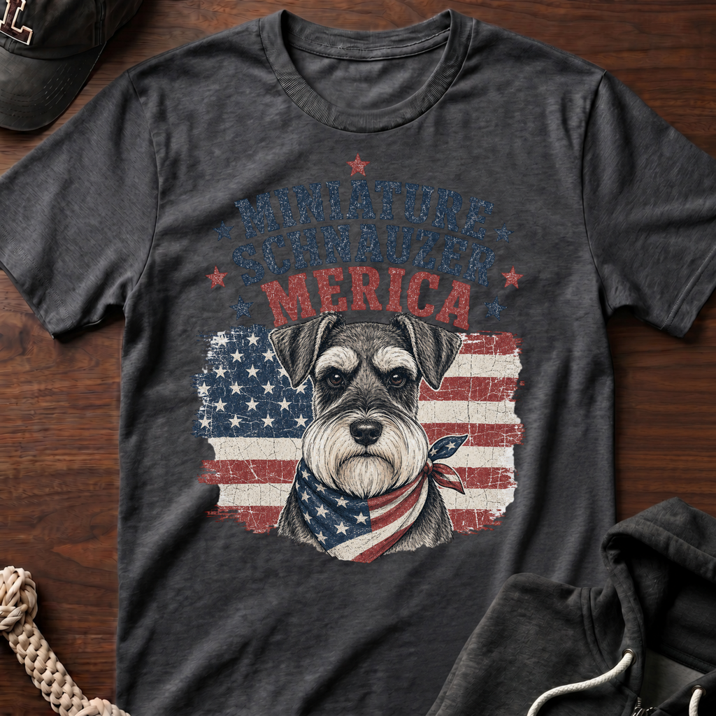Patriotic Schnauzer T-Shirt
