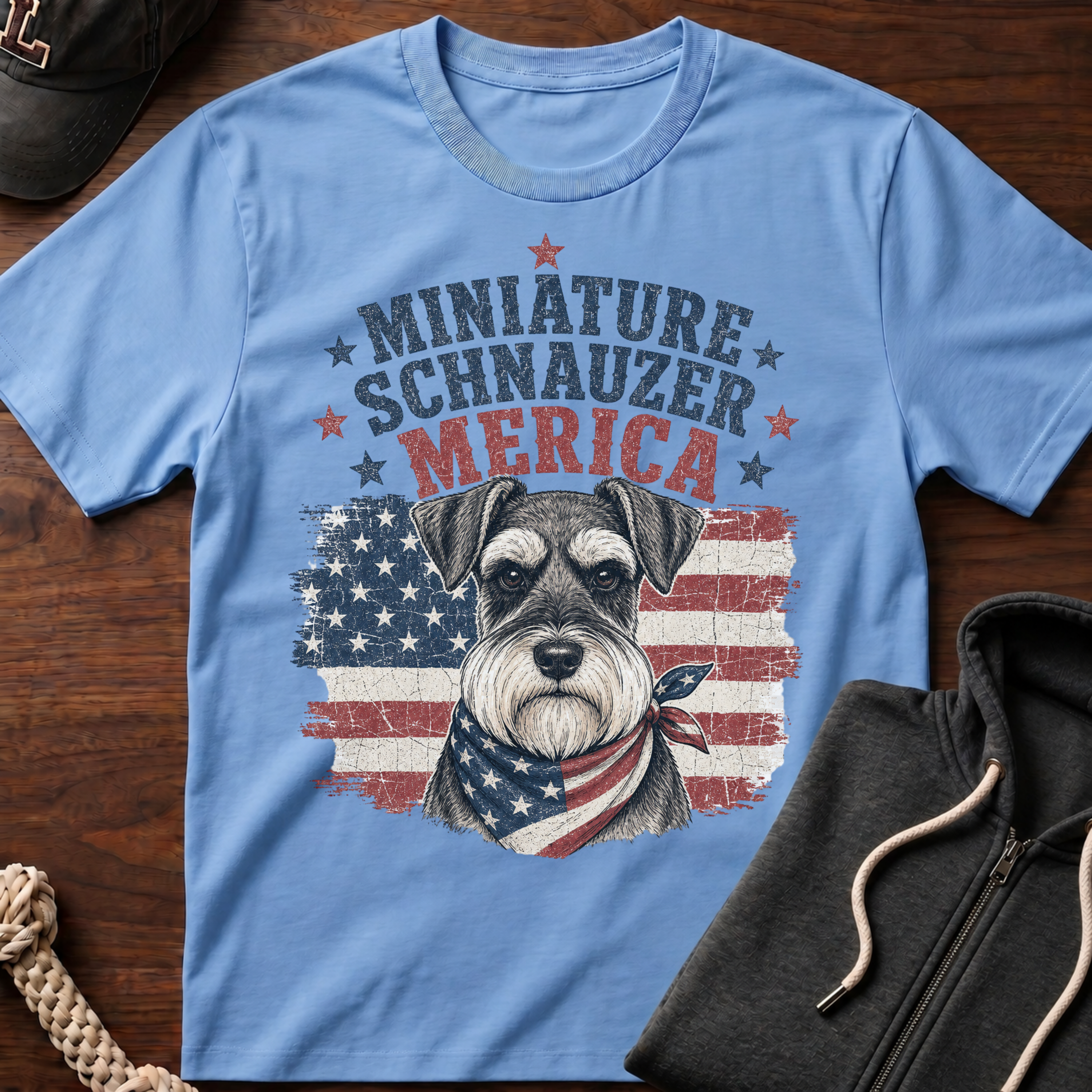 Patriotic Schnauzer T-Shirt