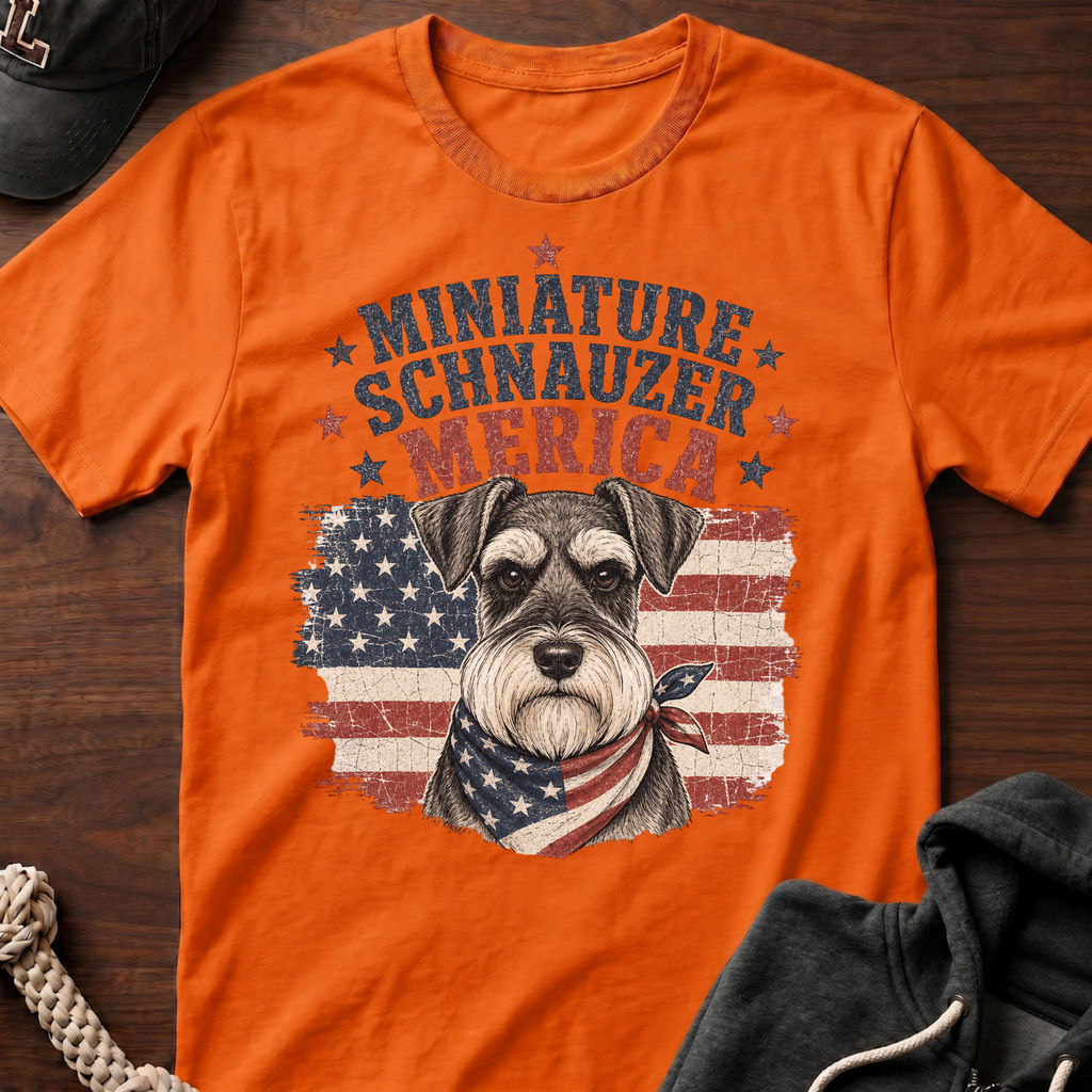Patriotic Schnauzer T-Shirt