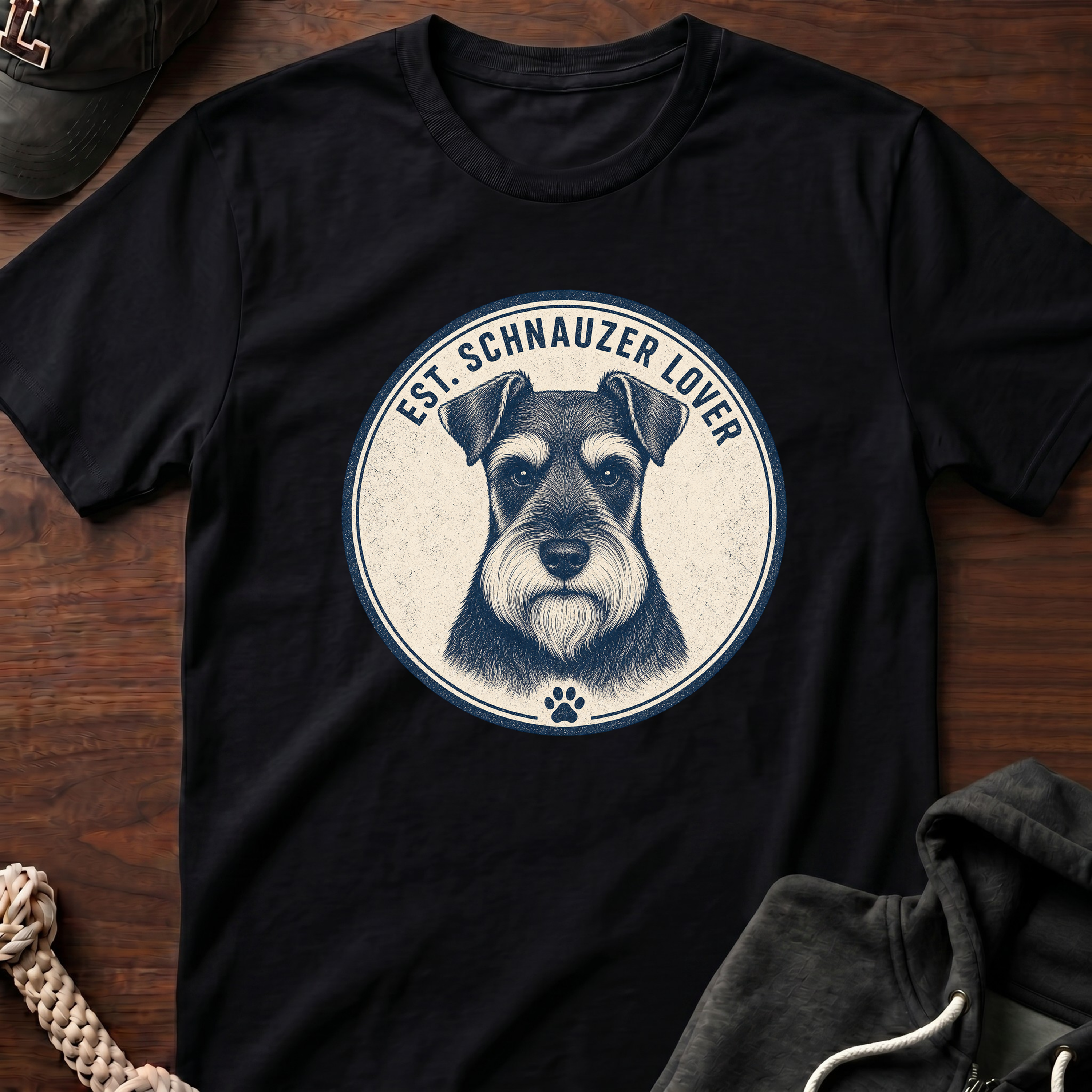 Schnauzer Badge T-Shirt