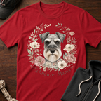 Wildflower Floral Schnauzer T-Shirt