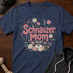 Schnauzer Mom Floral T-Shirt