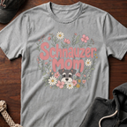 Schnauzer Mom Floral T-Shirt