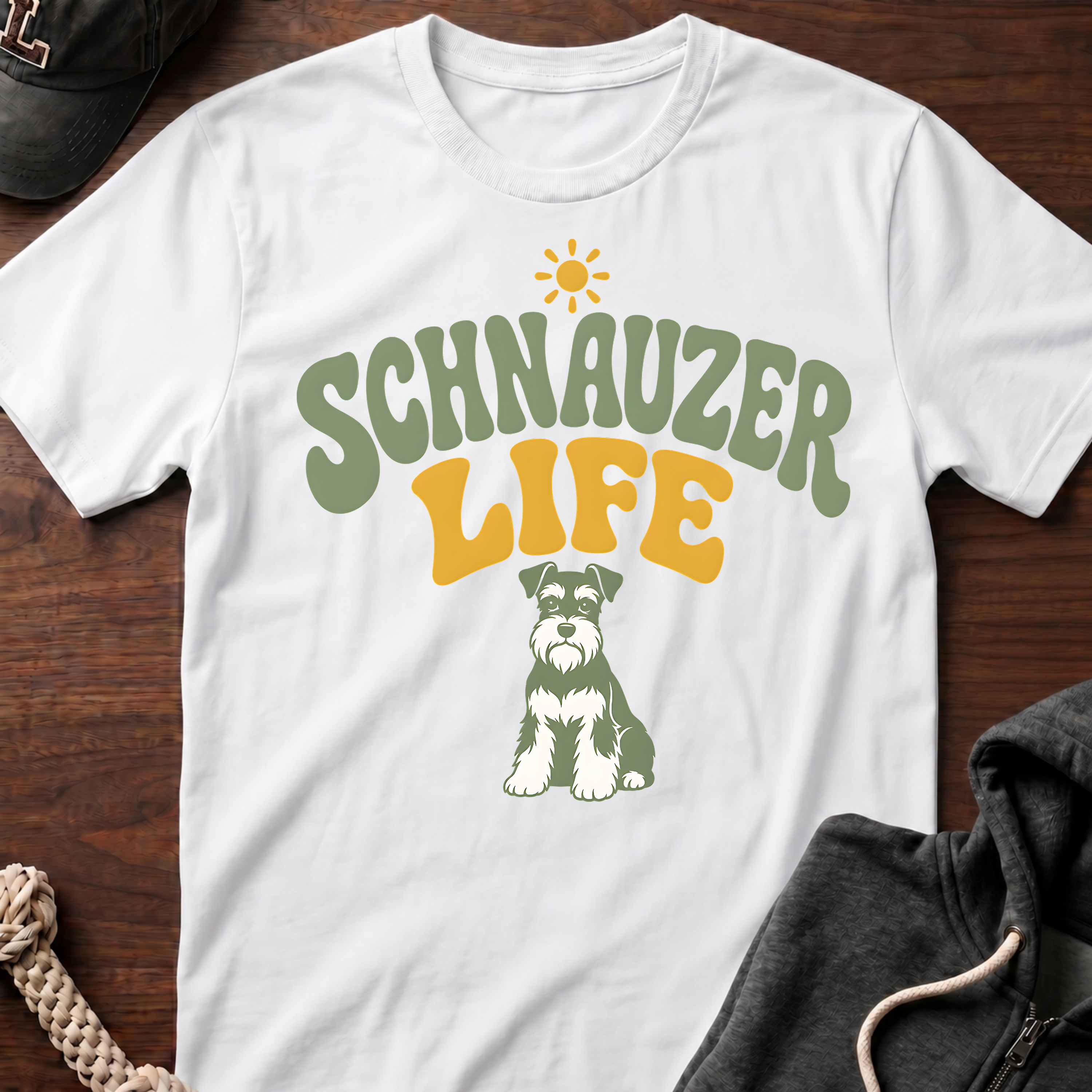 Schnauzer Life Retro T-Shirt