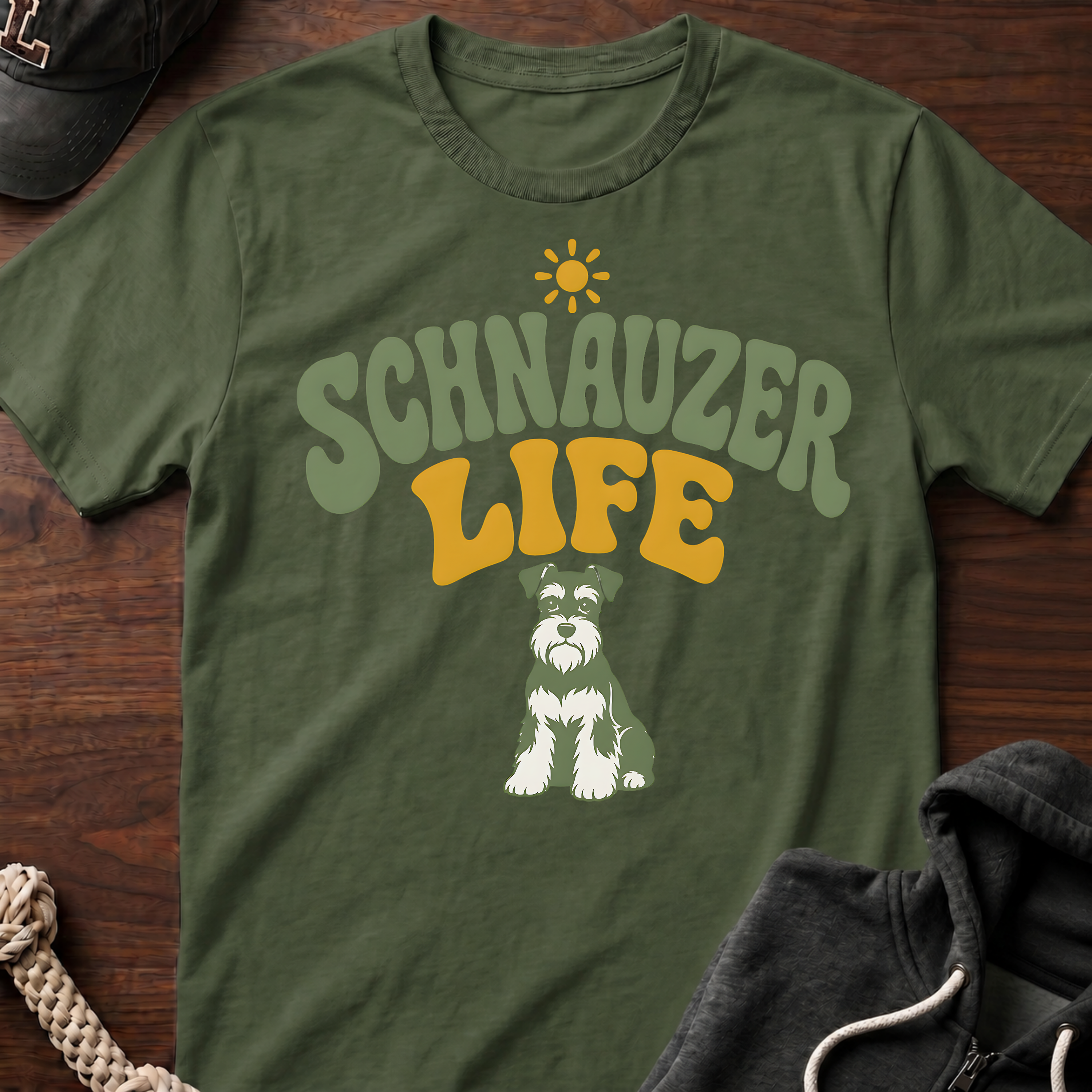 Schnauzer Life Retro T-Shirt