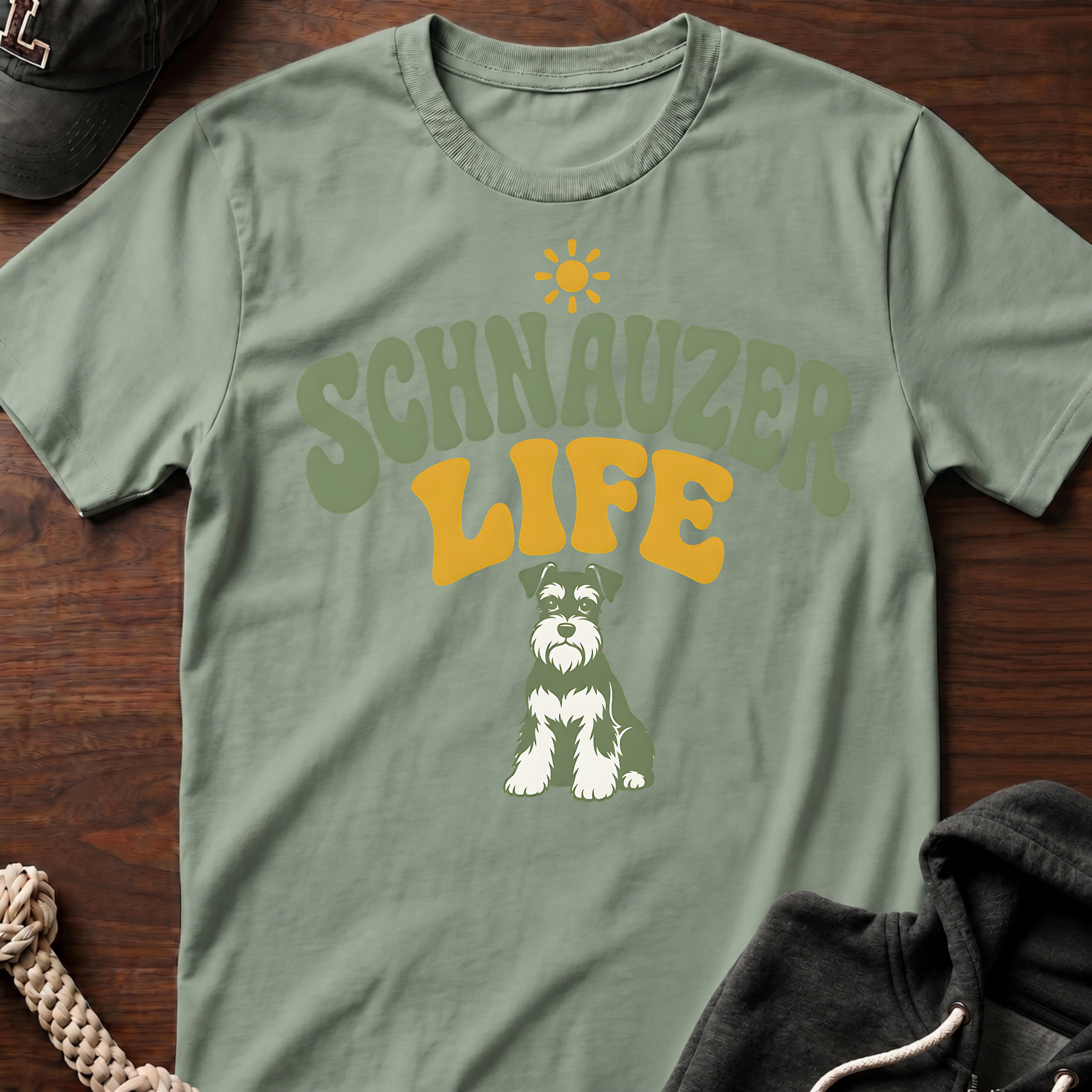 Schnauzer Life Retro T-Shirt