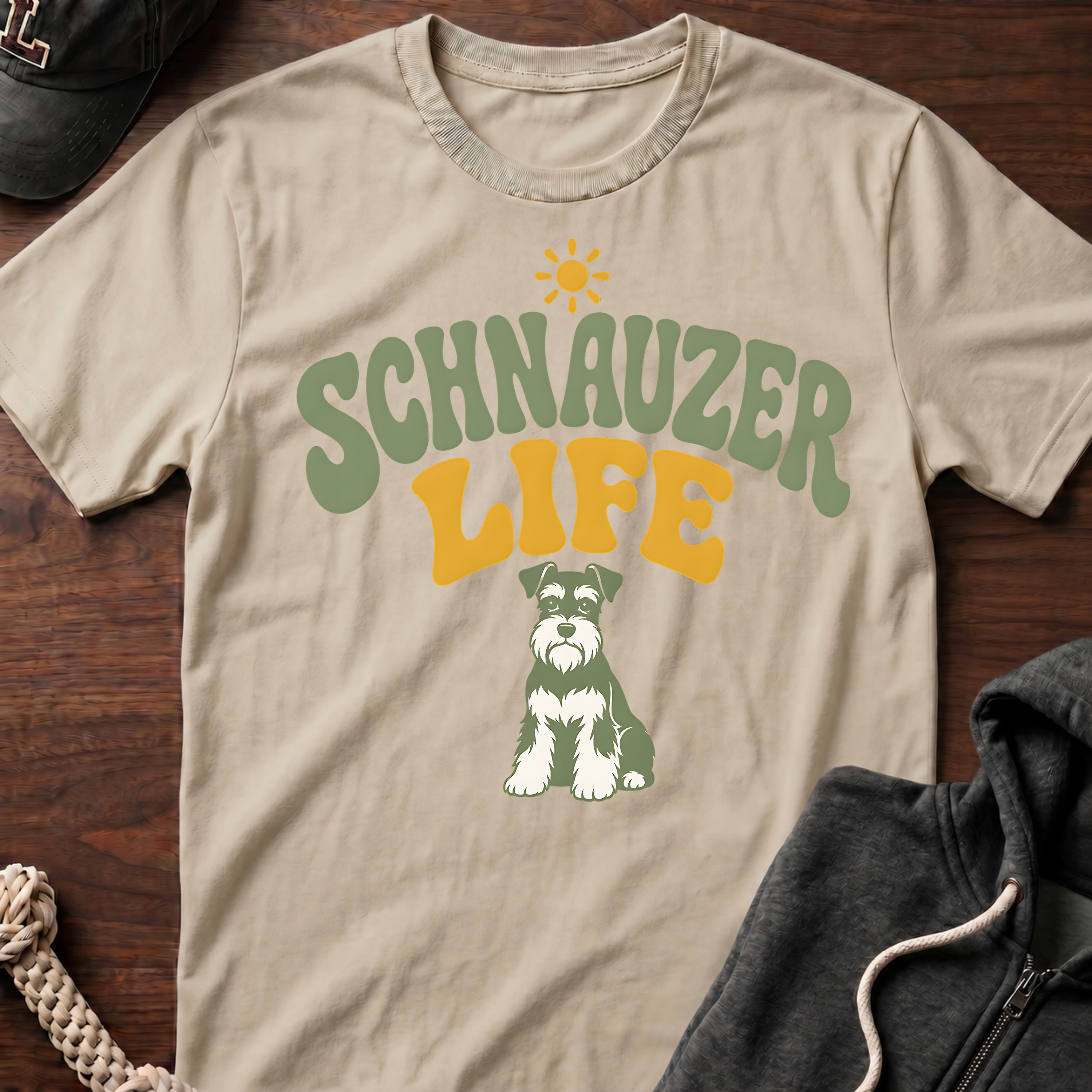 Schnauzer Life Retro T-Shirt