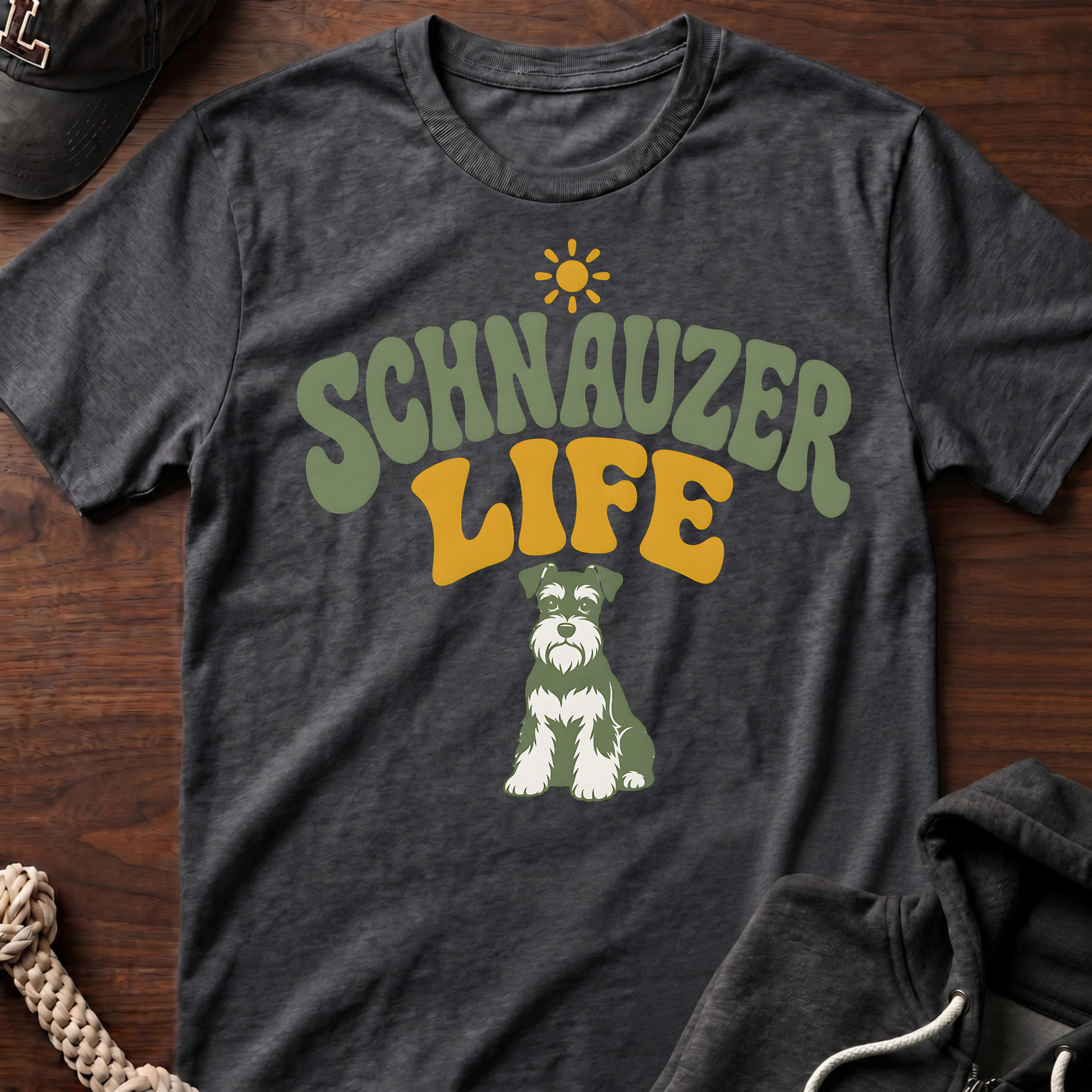 Schnauzer Life Retro T-Shirt