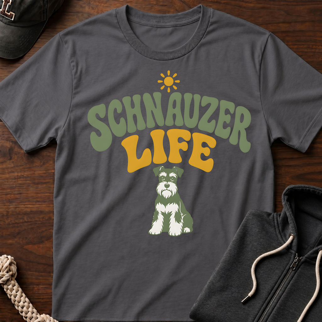 Schnauzer Life Retro T-Shirt