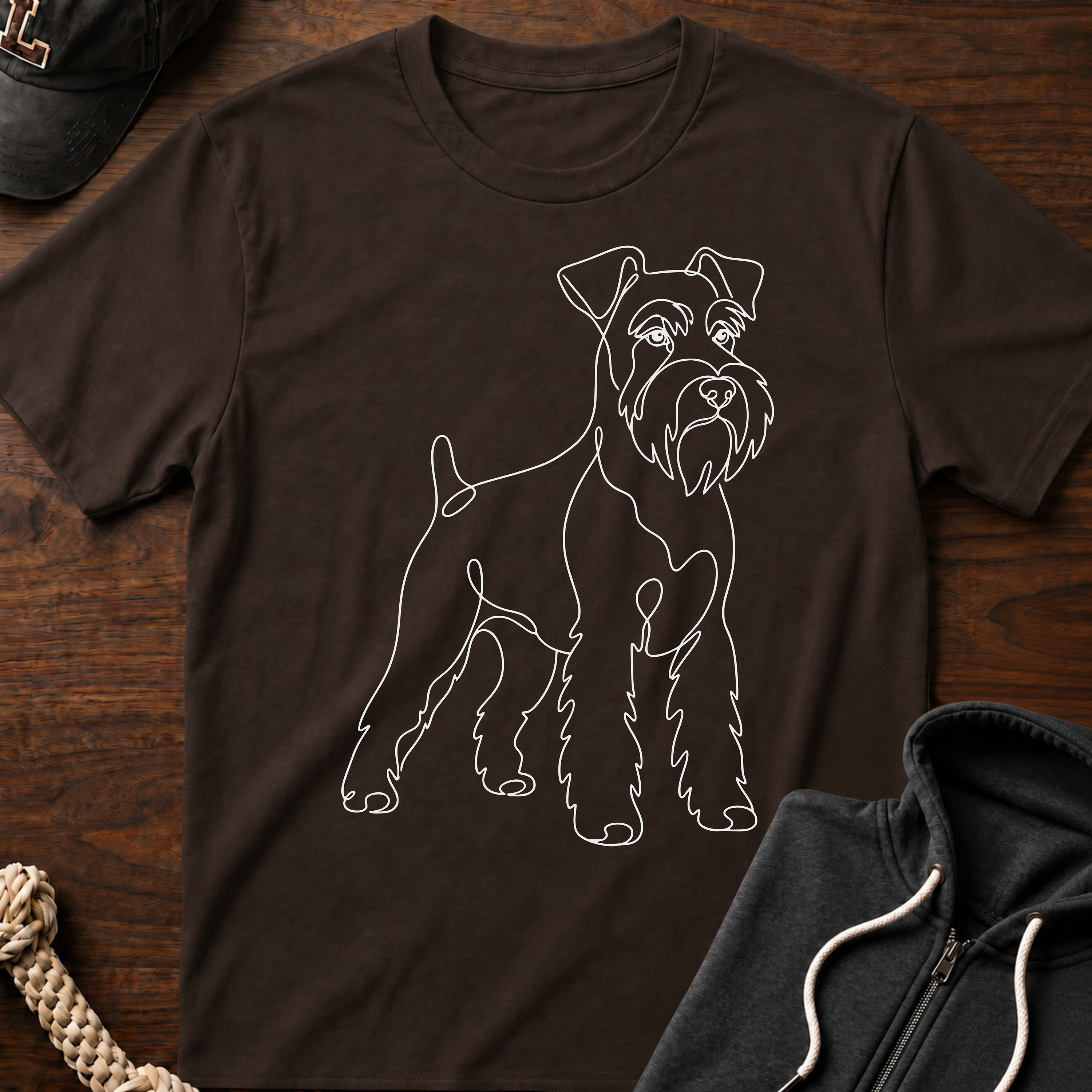 Wireframe_White T-Shirt